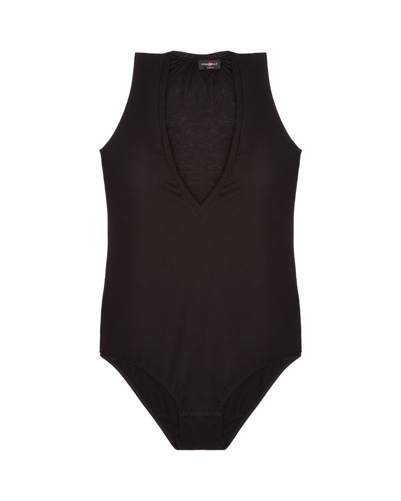 Cosabella Talco V-Neck Bodysuit in black