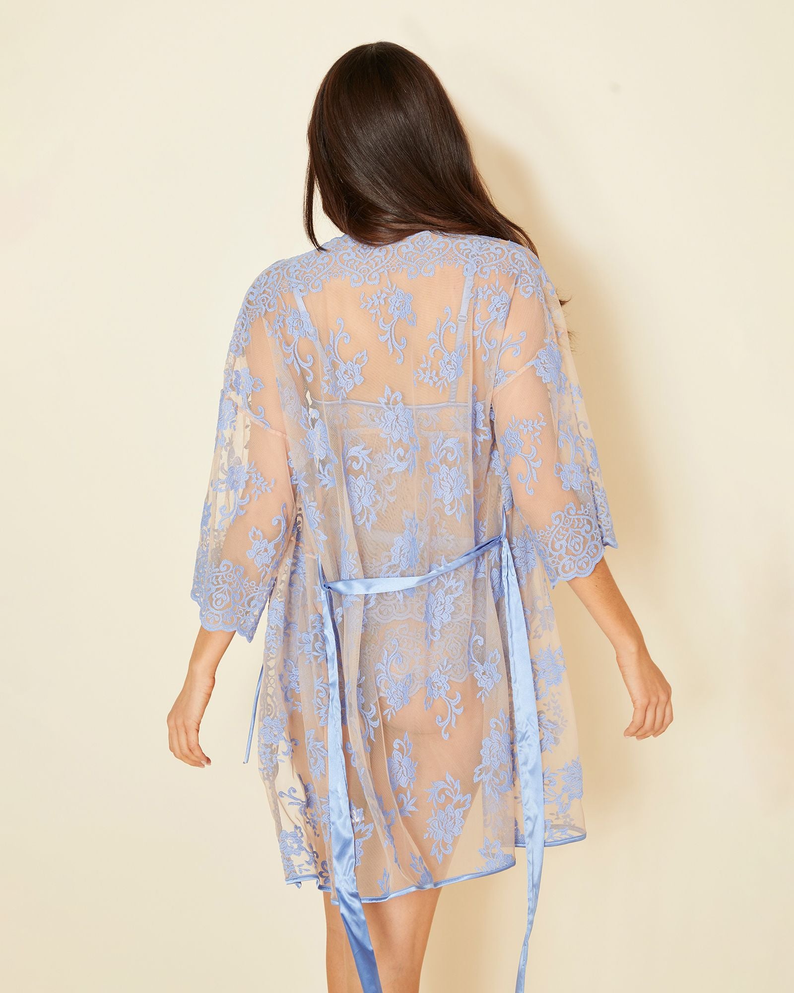 Cosabella Rosie Robe in blue