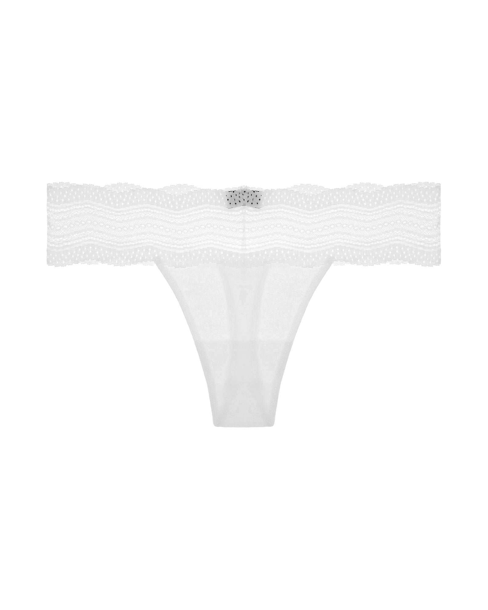 Cosabella Dolce Thong (Rolled) in white