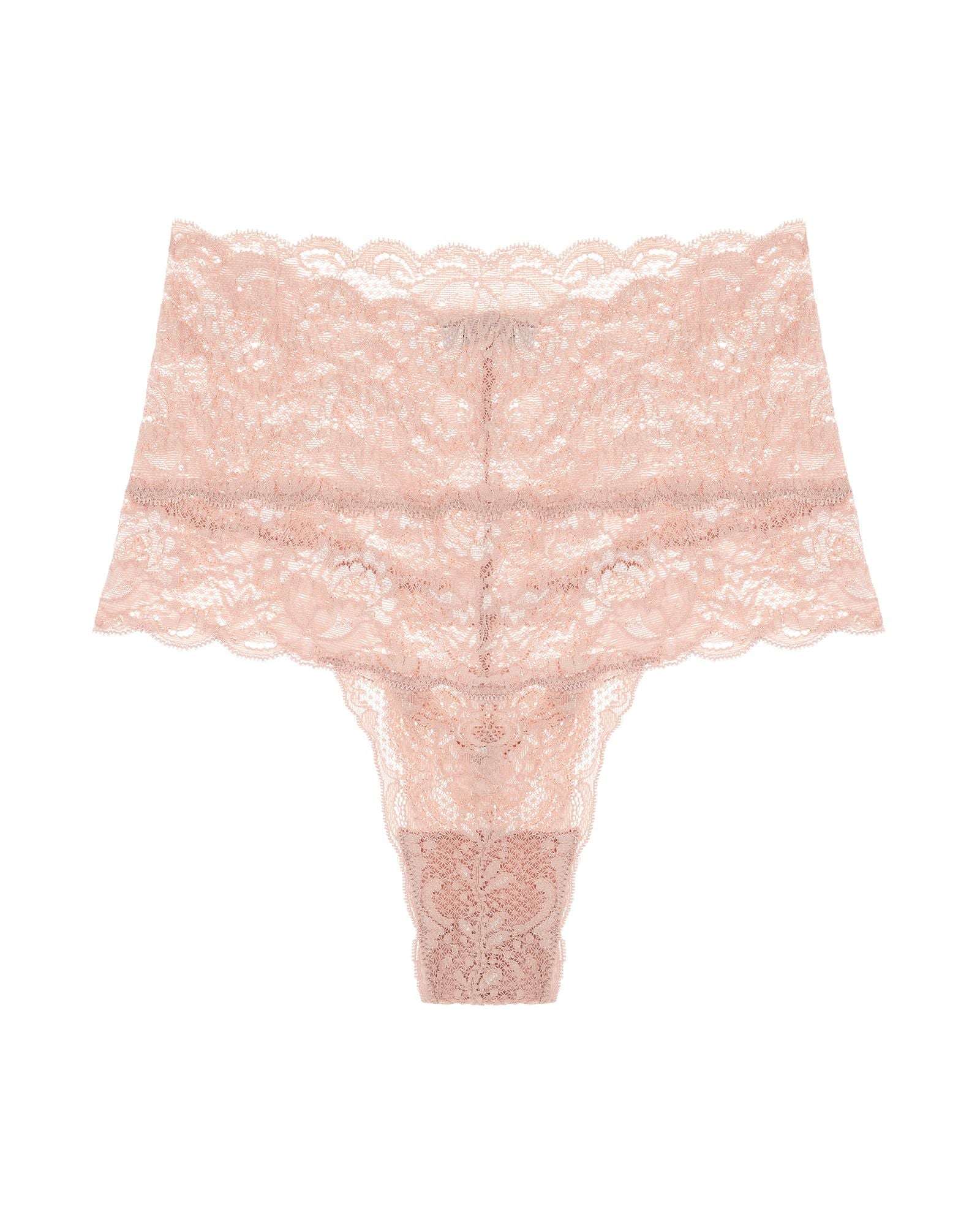 Cosabella Never Say Never High Rise Thong in beige