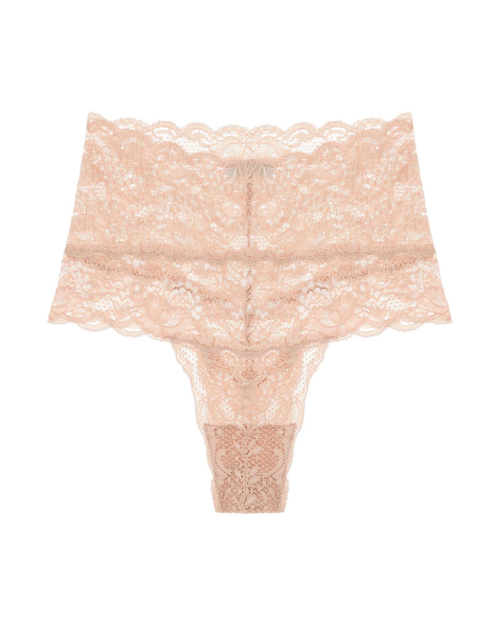 Cosabella Never Say Never High Rise Thong in beige