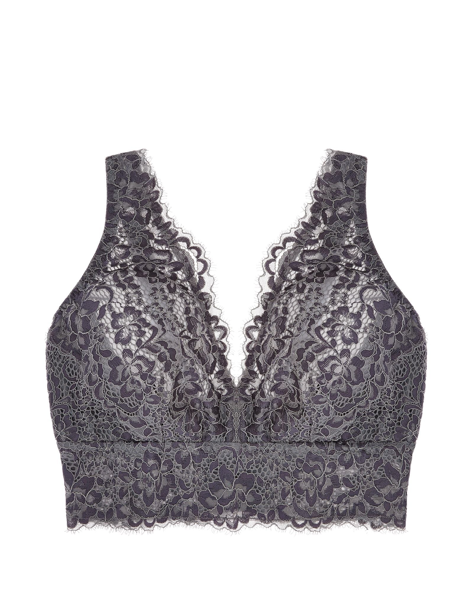 Cosabella Pret-A-Porter Curvy V Bralette in gray
