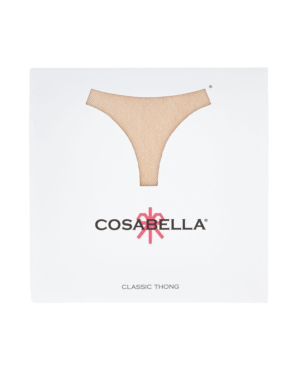 Soire Confidence Classic Thong (Packaged) in beige | Cosabella