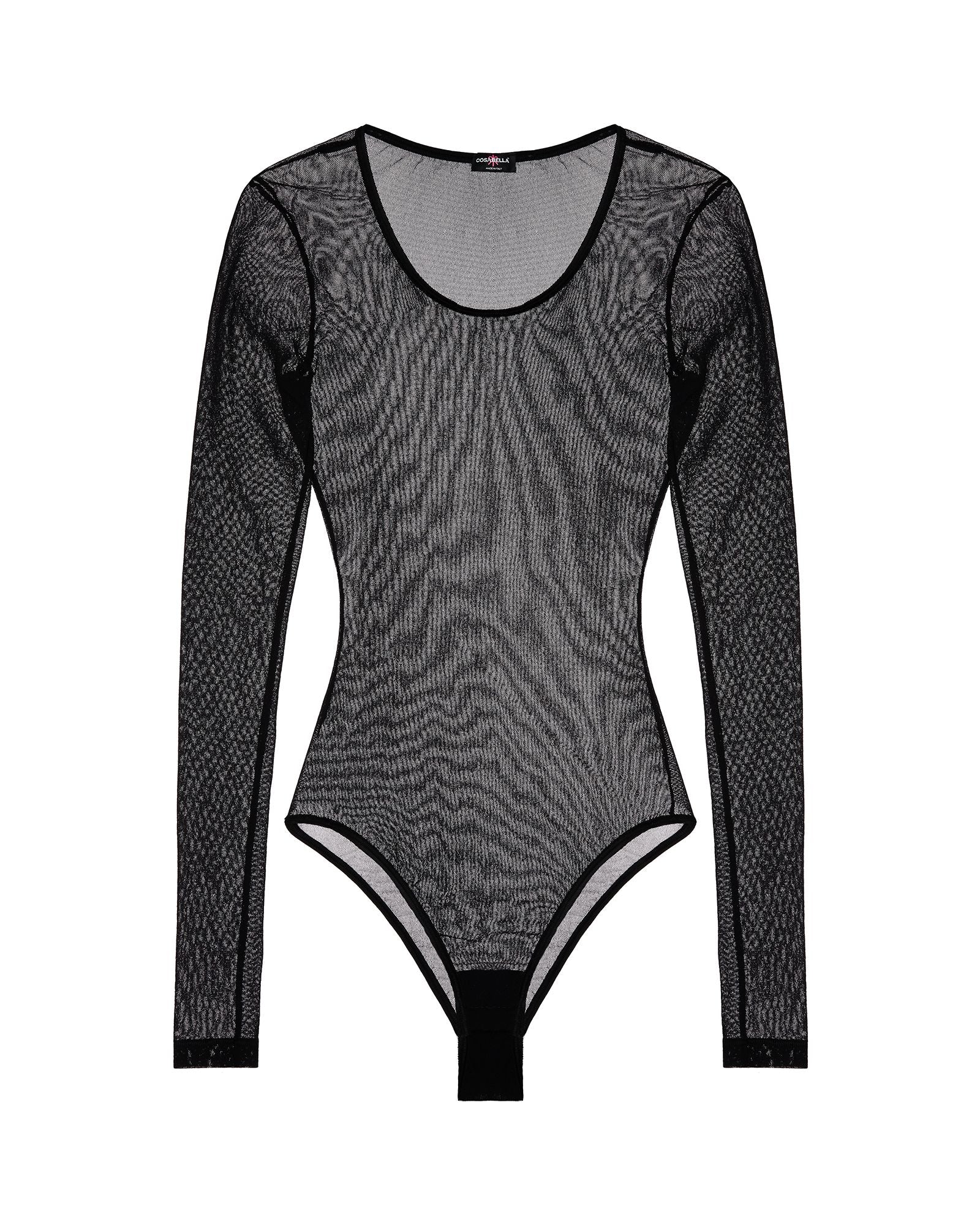 Cosabella Soire Confidence Brazilian Long Sleeve Bodysuit in black