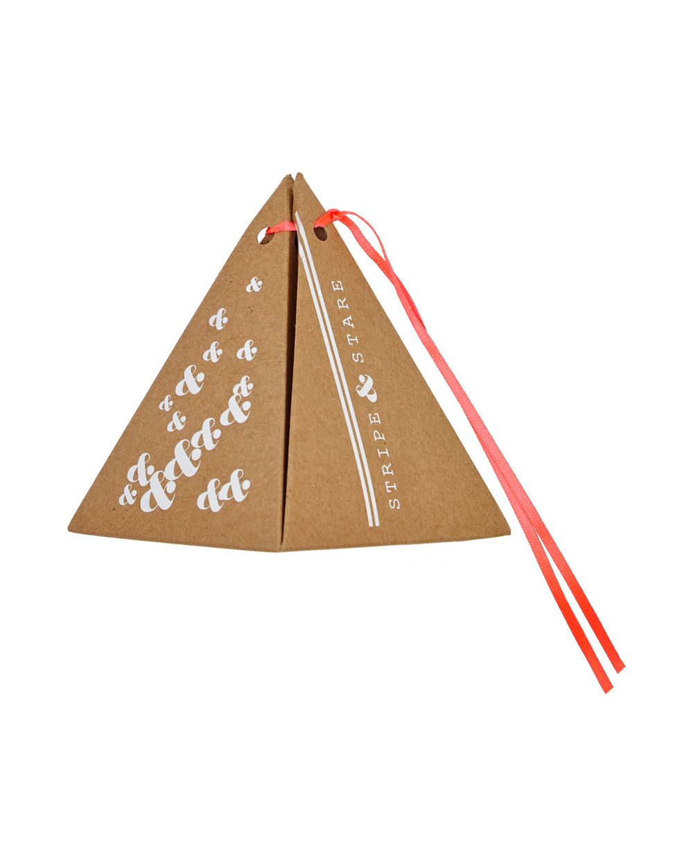 Stripe + Stare Basic Knicker in red