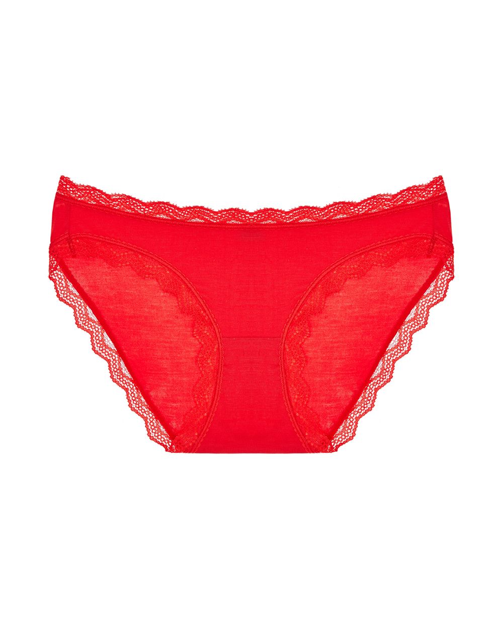 Stripe + Stare Basic Knicker in red