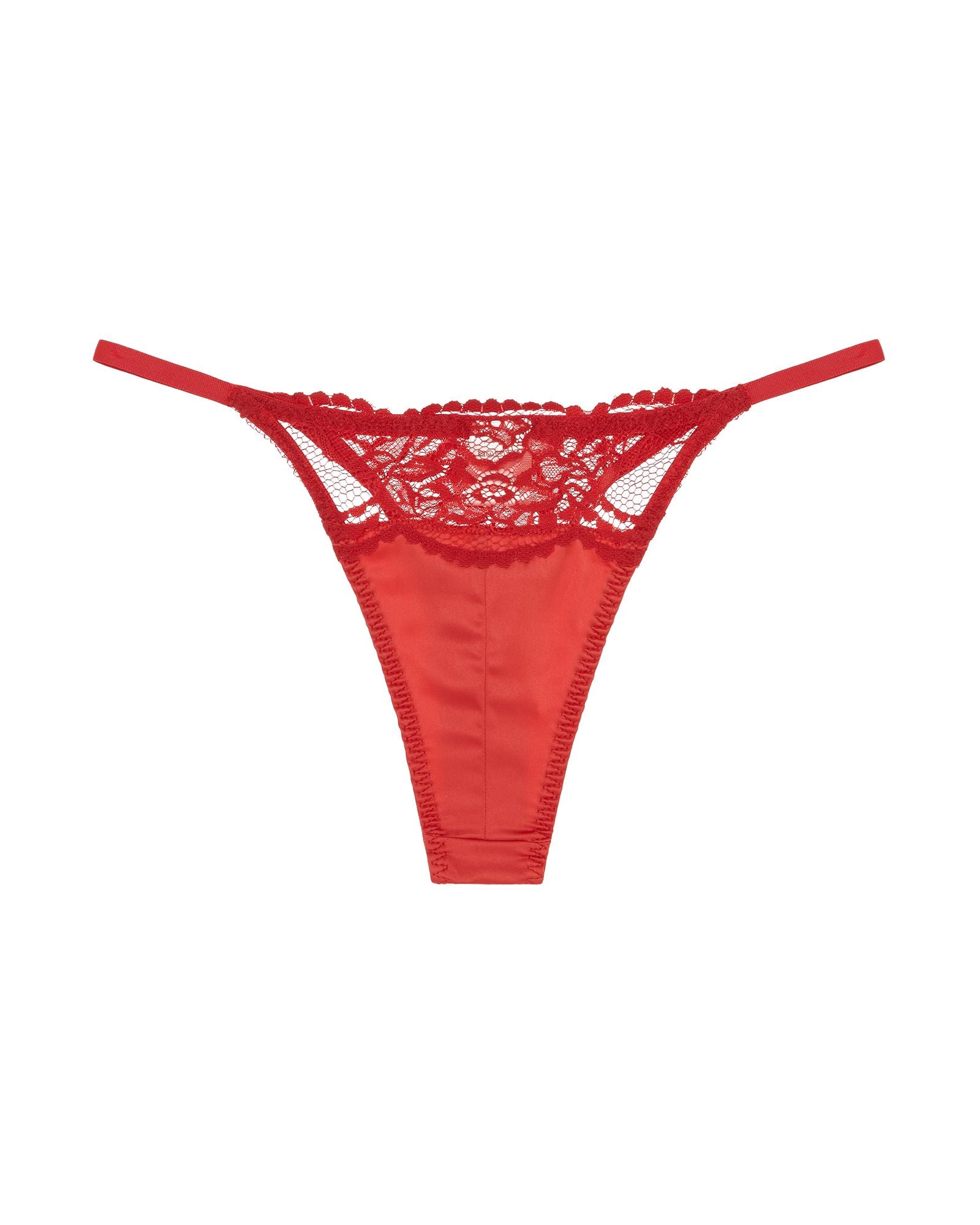 Coco de Mer Muse by Coco de Mer Scarlett Brazilian Knicker in red