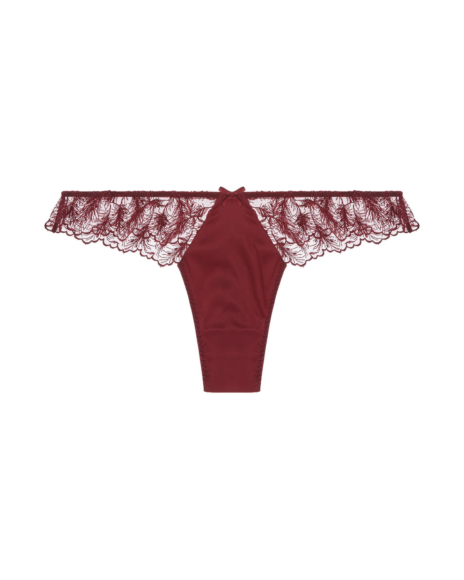 Coco de Mer Muse by Coco de Mer Rosa Thong in red