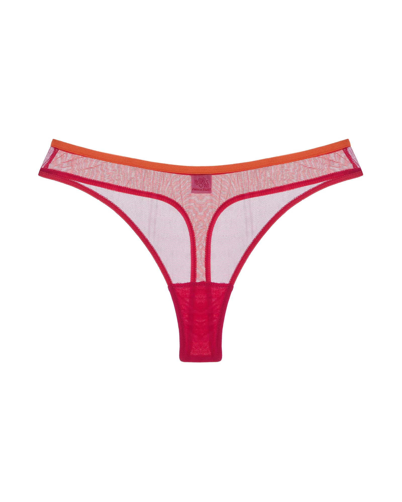 Only Hearts Color Block Whisper Basic Thong in pink