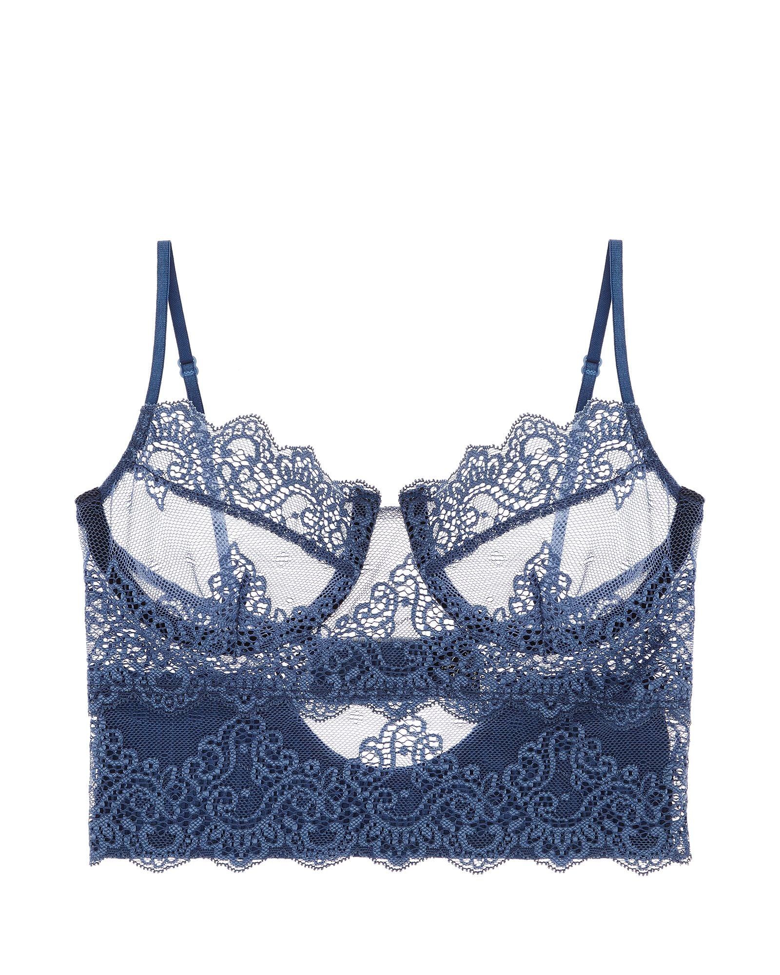 Only Hearts Eco Rib with Lace Underwire Cami in blue