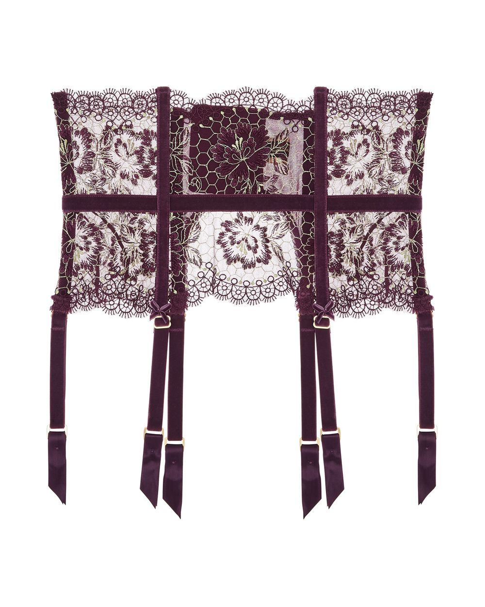 Dita Von Teese Evelina Suspender in purple