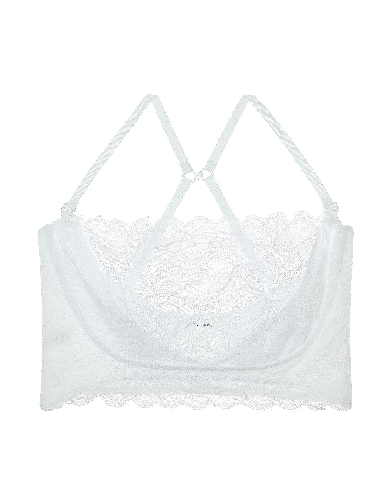 Skin Forever Organic Cotton with Lace Samara Bandeau in white