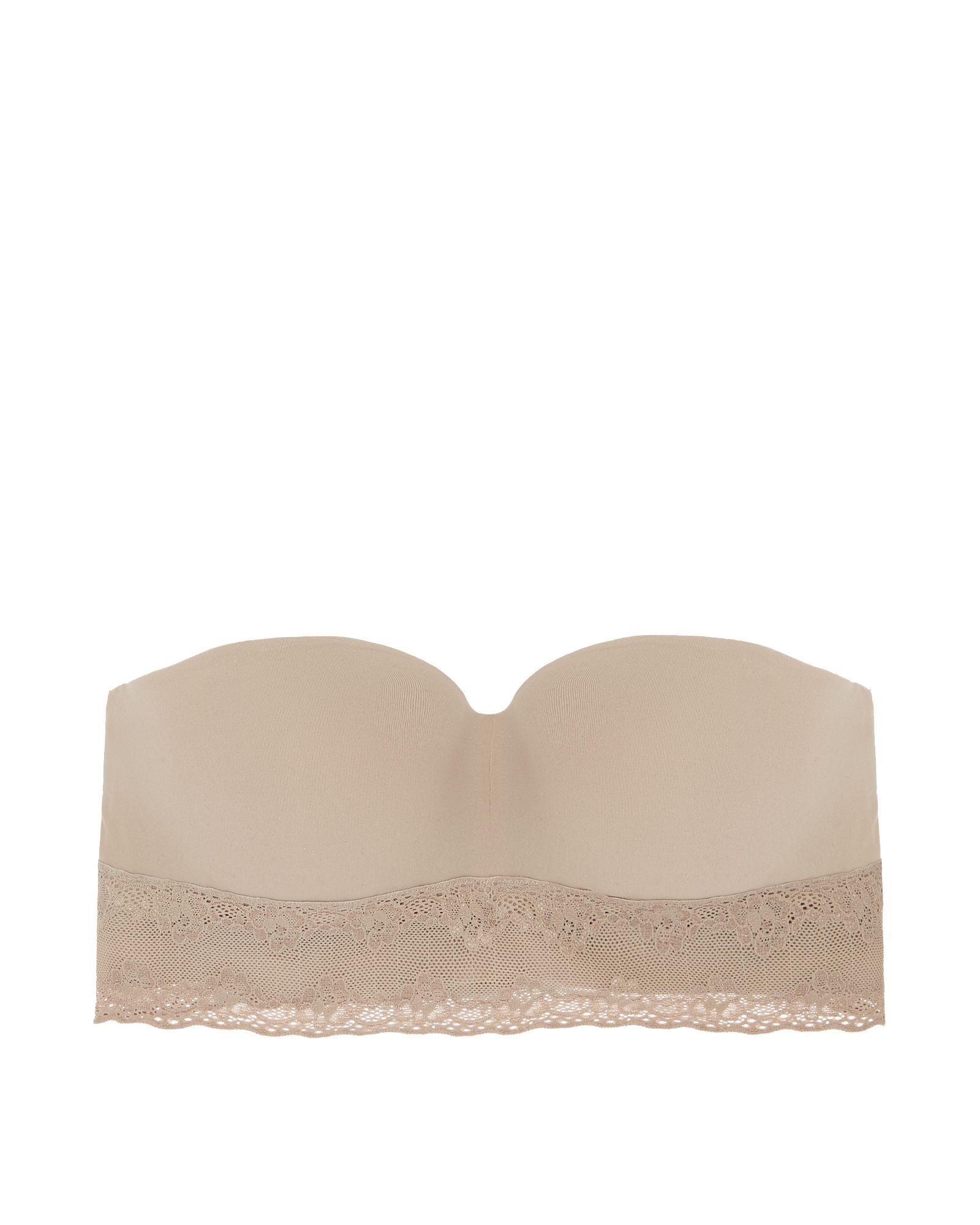 Natori Bliss Perfection Strapless Contour Underwire Bra in beige