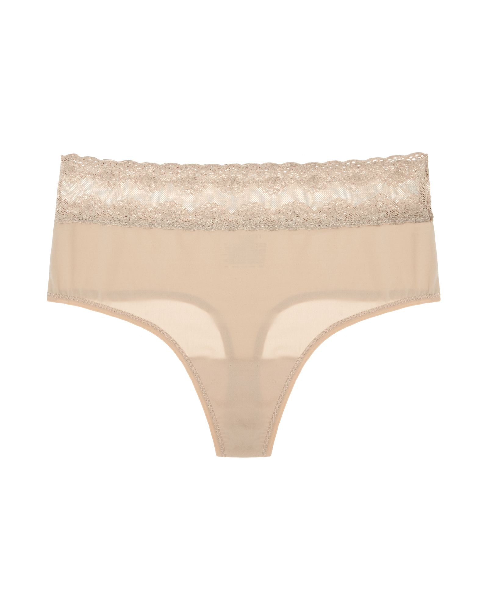 Natori Bliss Perfection High Rise Thong in beige