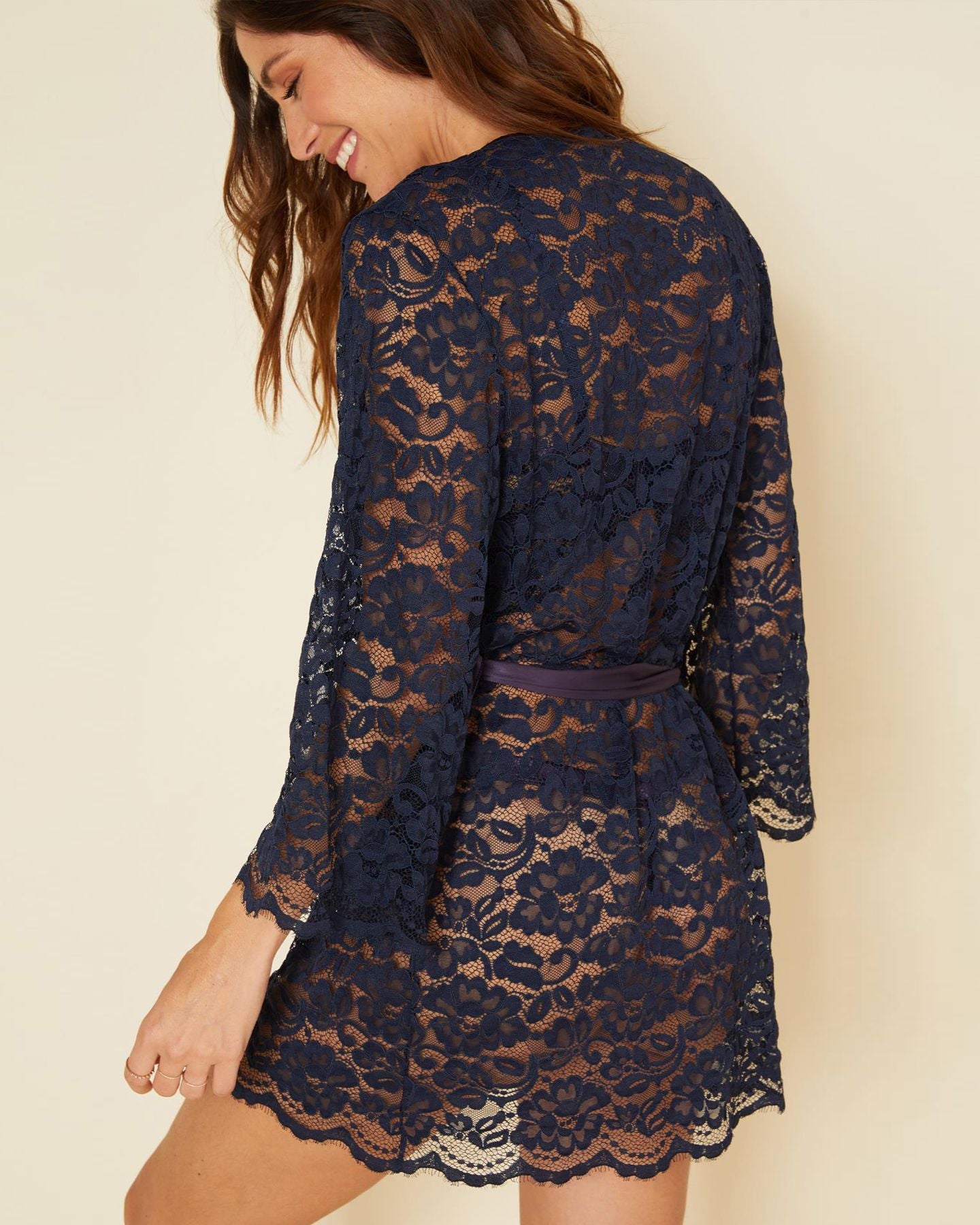 Cosabella Magnolia Robe in blue