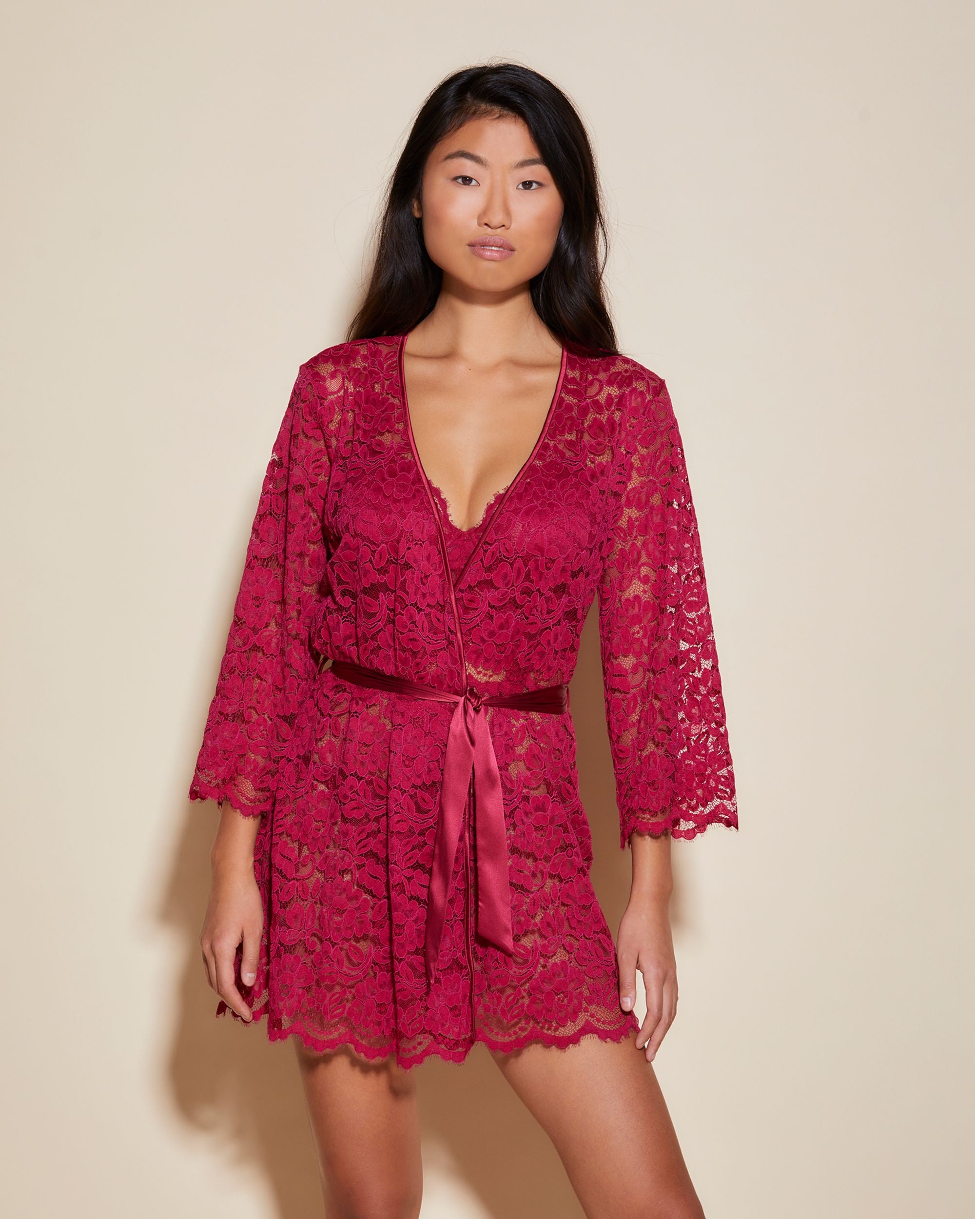 Cosabella Magnolia Robe in pink