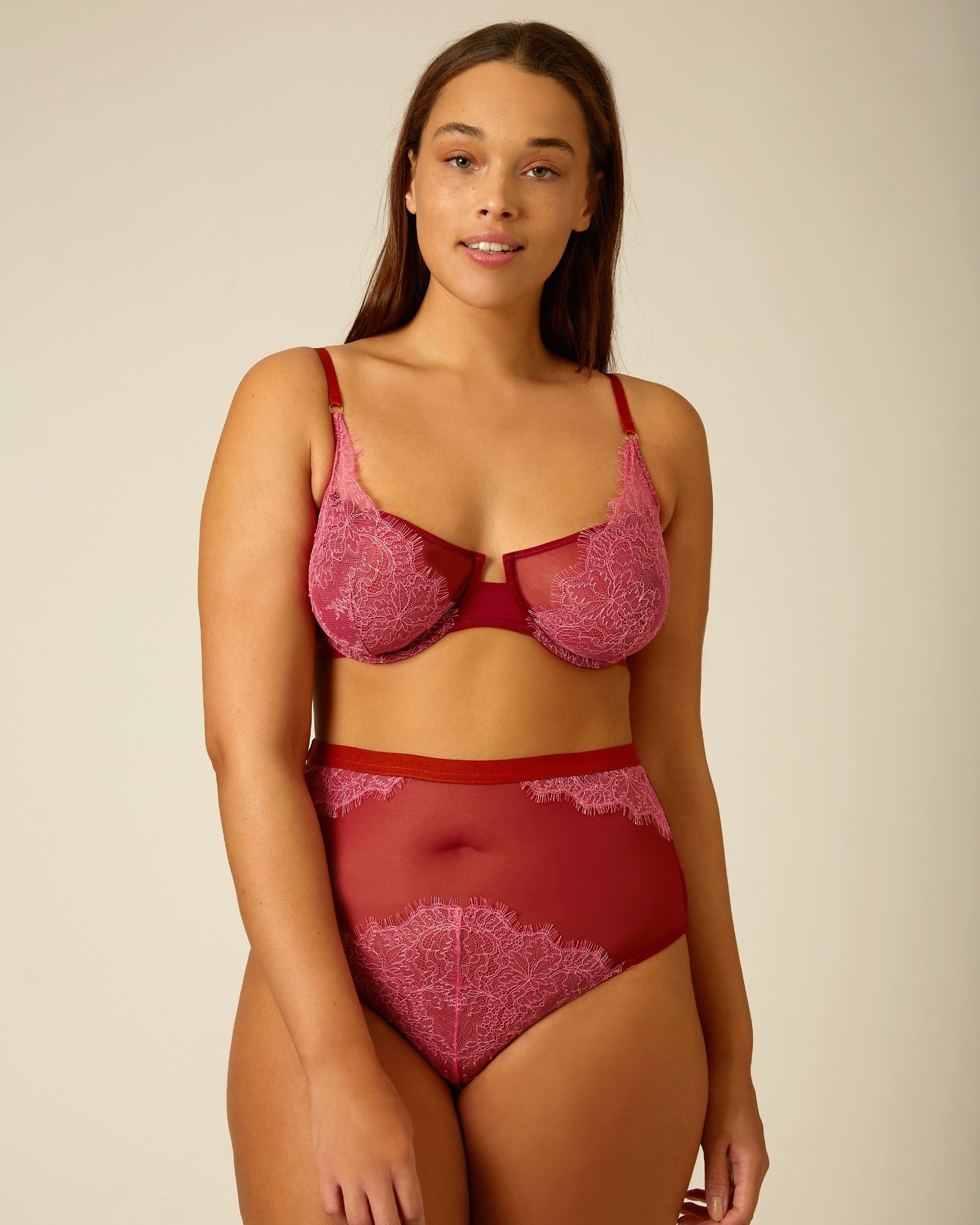 Dora Larsen Ana High Waist Knicker in pink