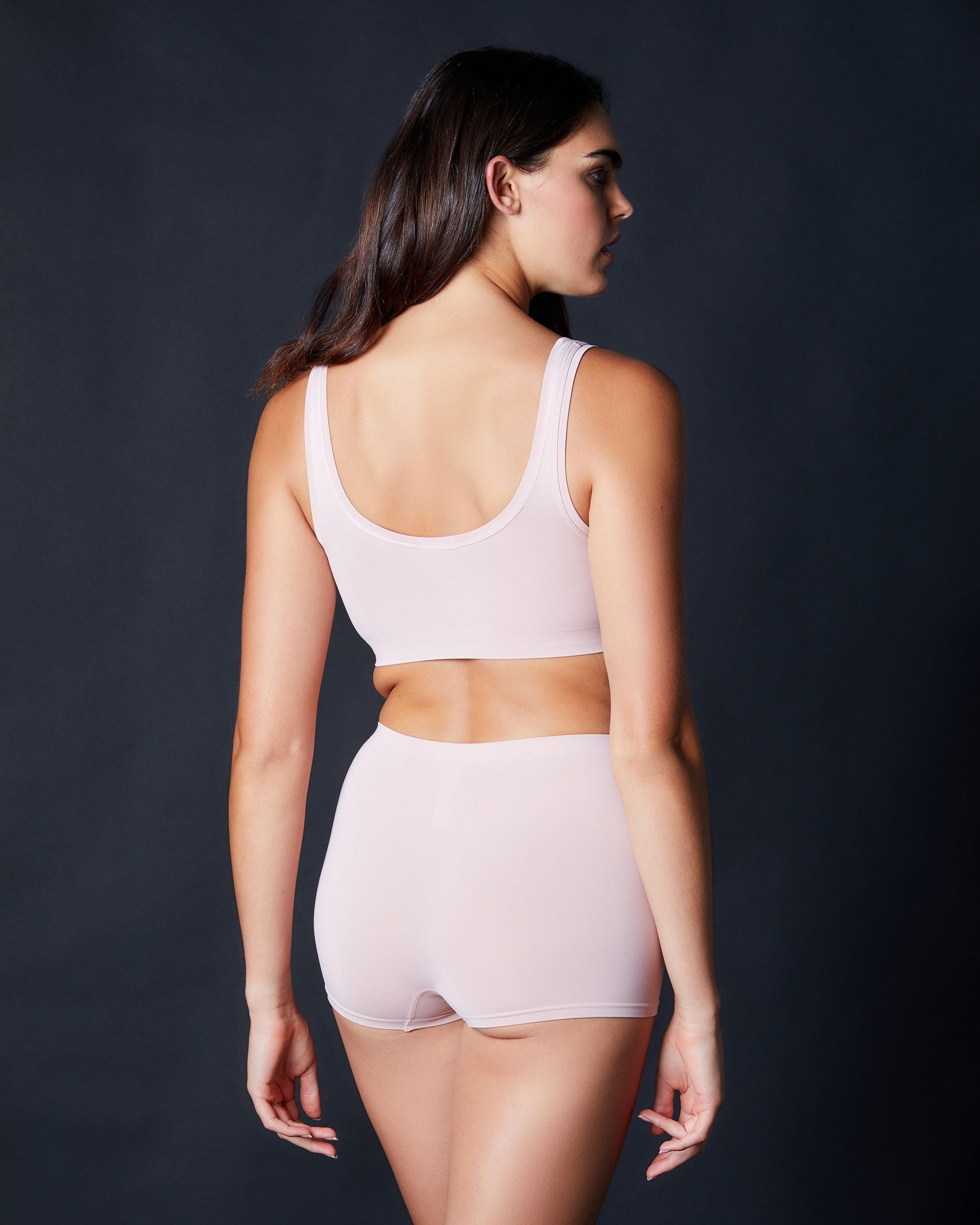 Hanro Touch Feeling Crop Top in pink