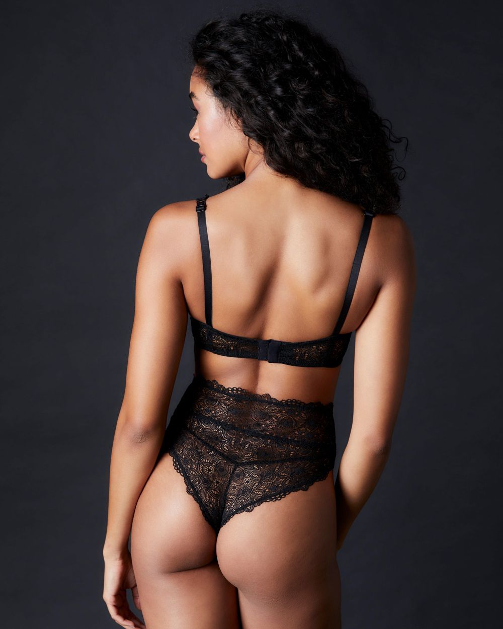 Else Flora Full Cup Underwire Bra in black