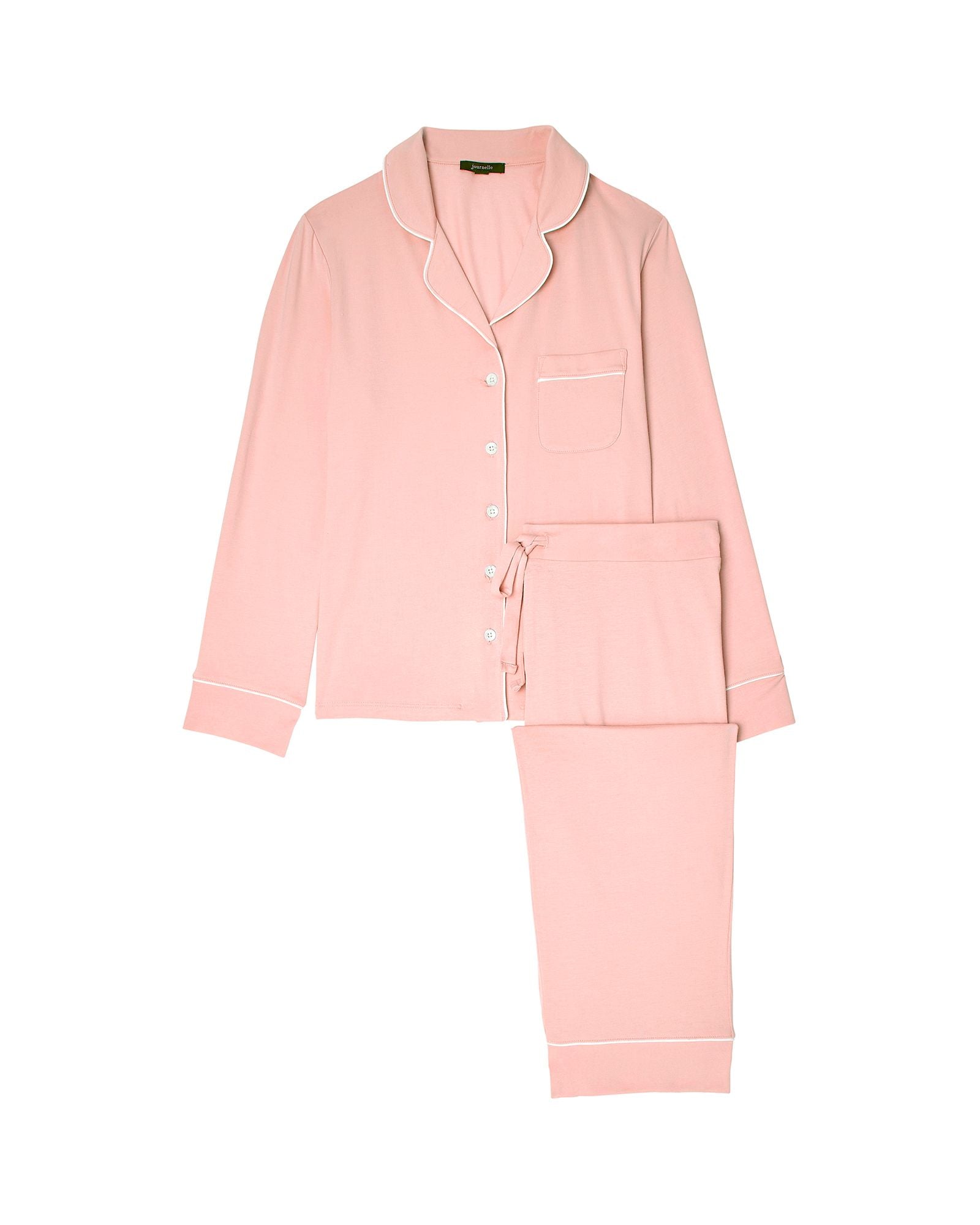Journelle Lilly Long Sleeve & Pant Pajama Set in pink
