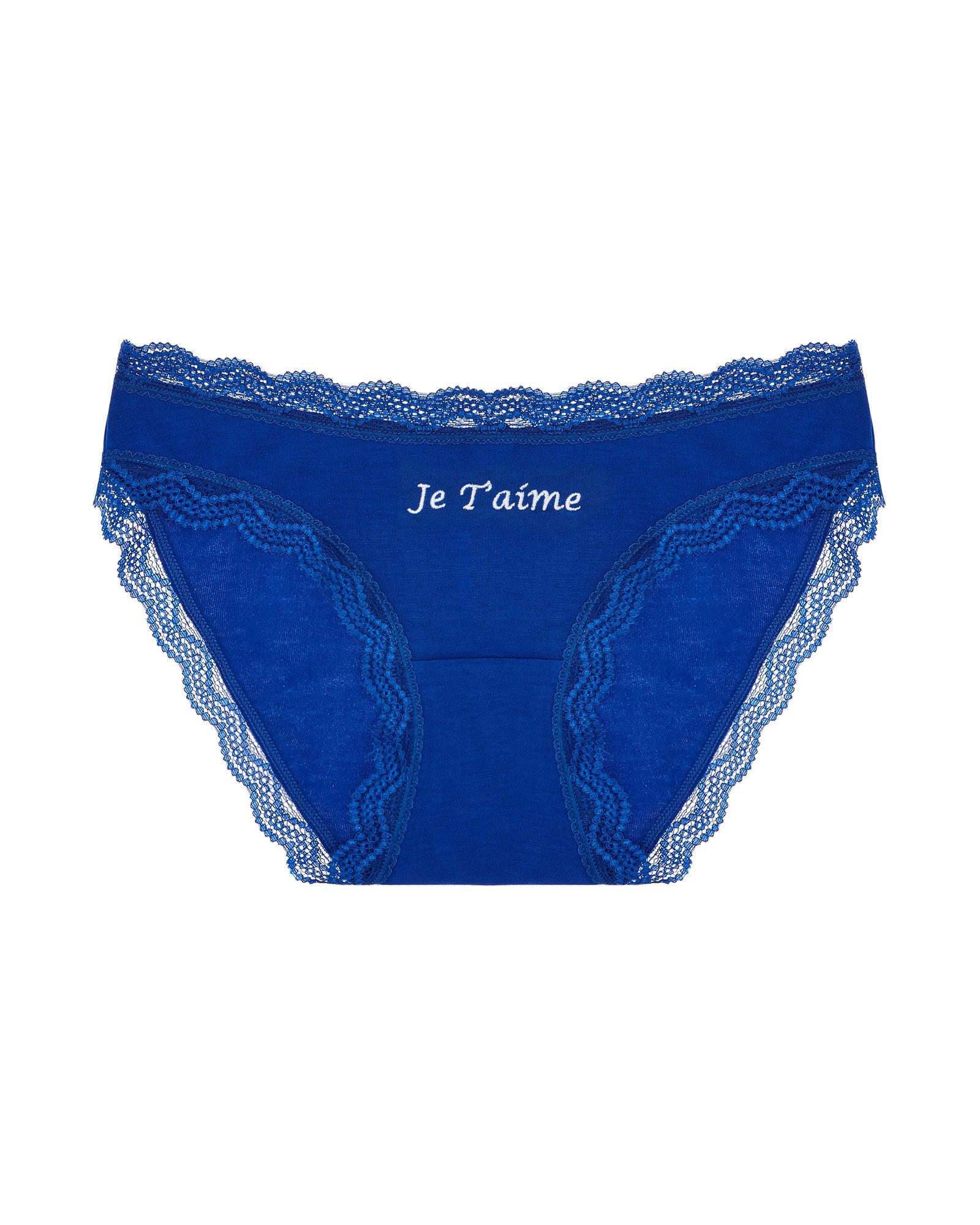 Stripe + Stare Je T'Aime French Knicker in blue