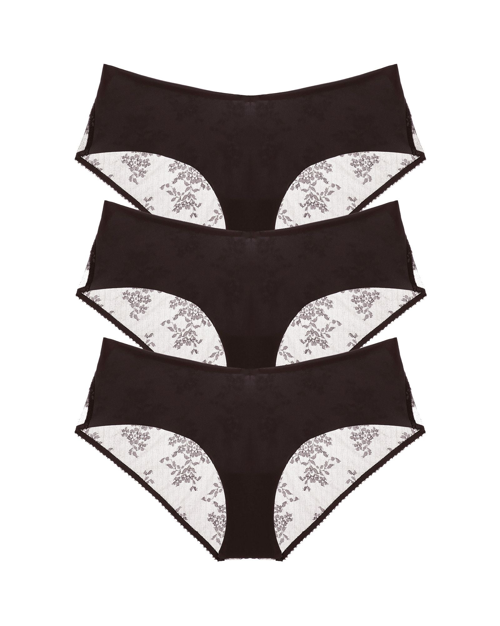 Journelle Romy Jolie Hipster 3 Pack in black