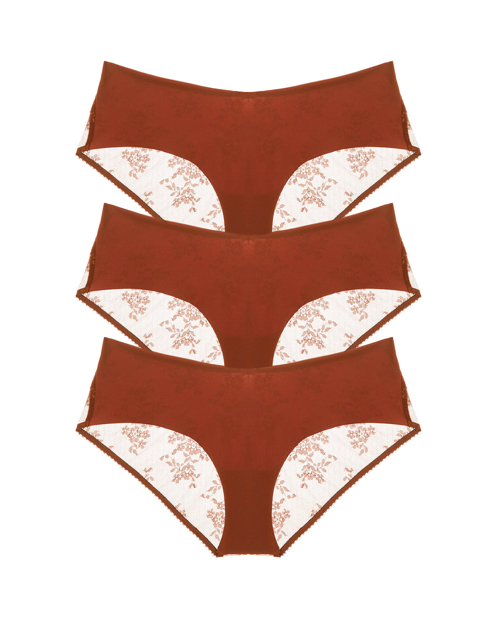 Journelle Romy Jolie Hipster 3 Pack in brown