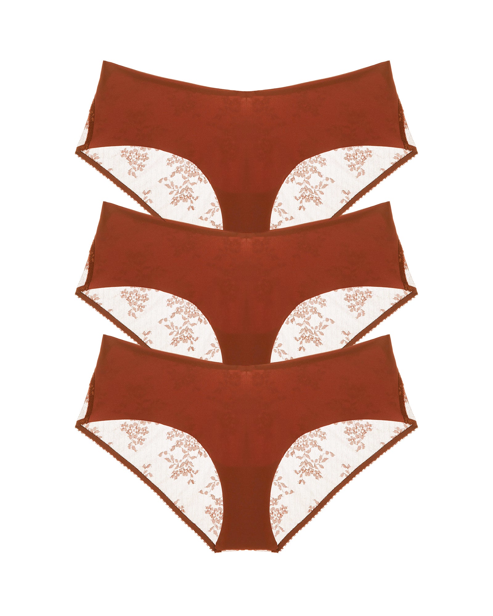 Journelle Romy Jolie Hipster 3 Pack in brown
