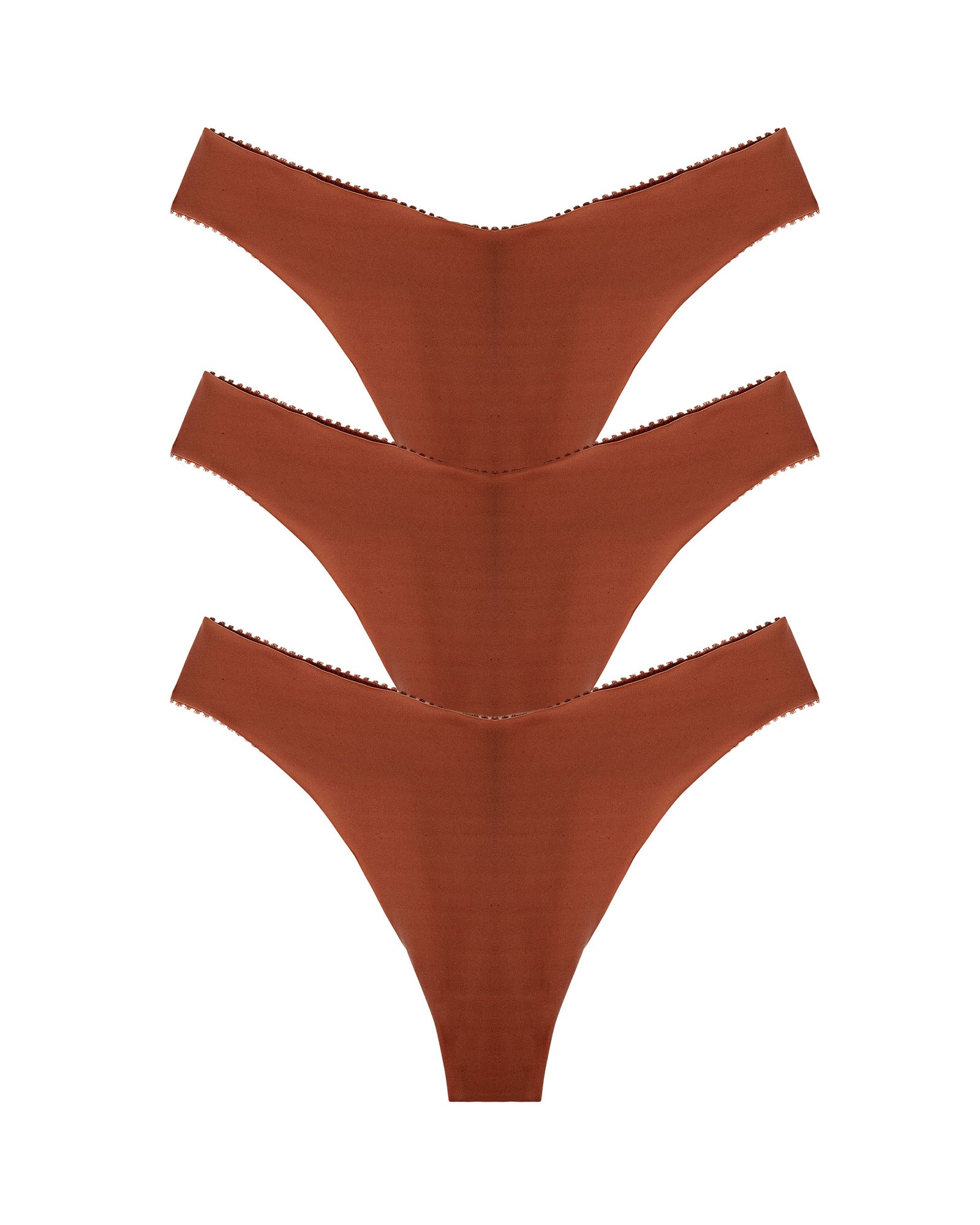 Journelle Romy Jolie Thong 3 Pack in brown