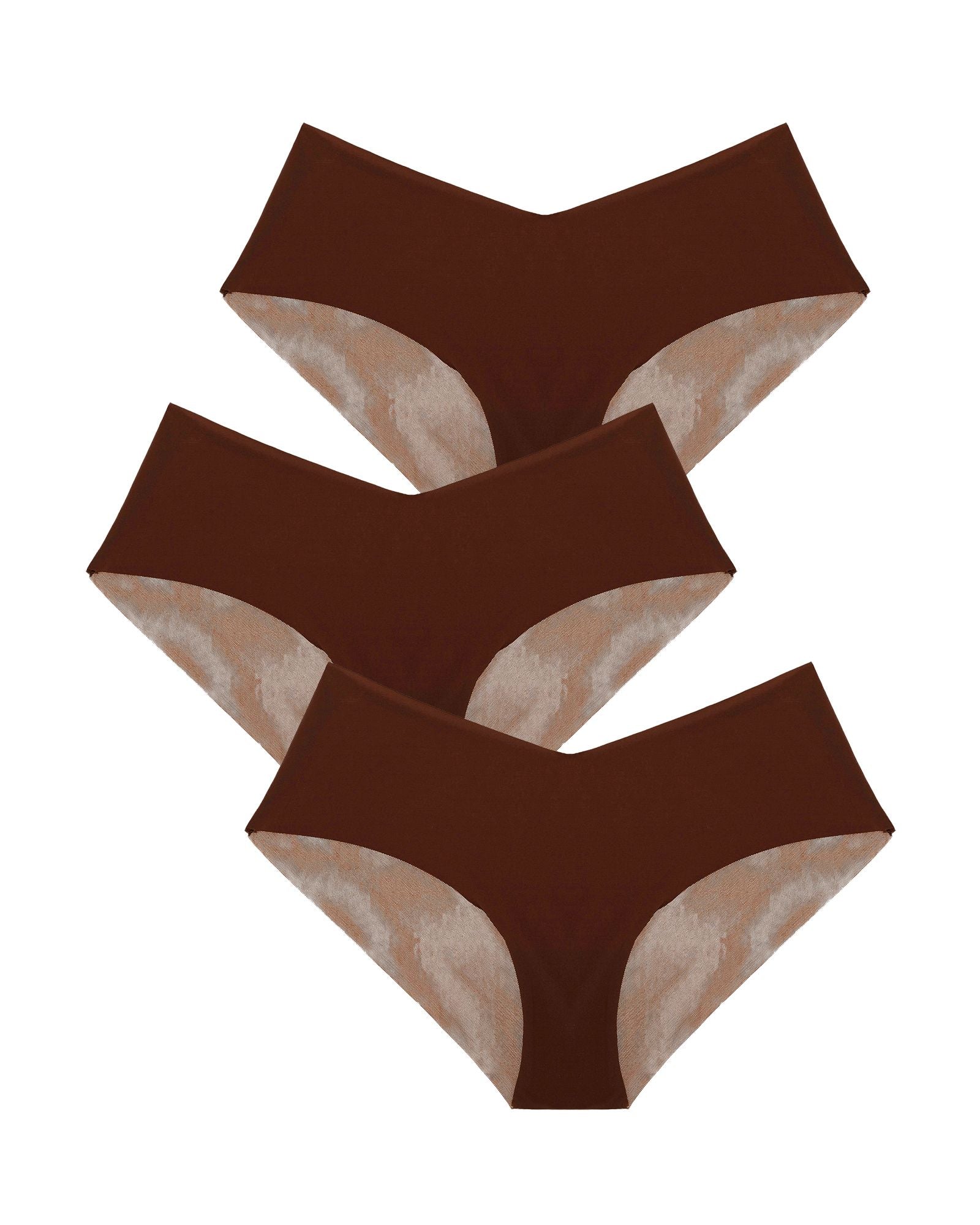 Journelle Victoire Jolie Hipster 3 Pack in brown