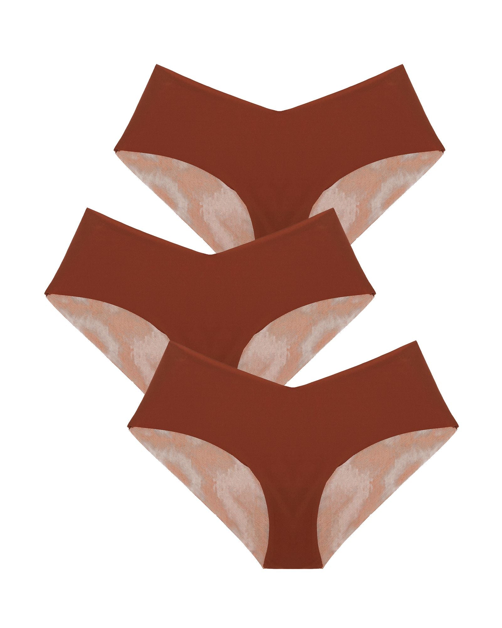 Journelle Victoire Jolie Hipster 3 Pack in brown