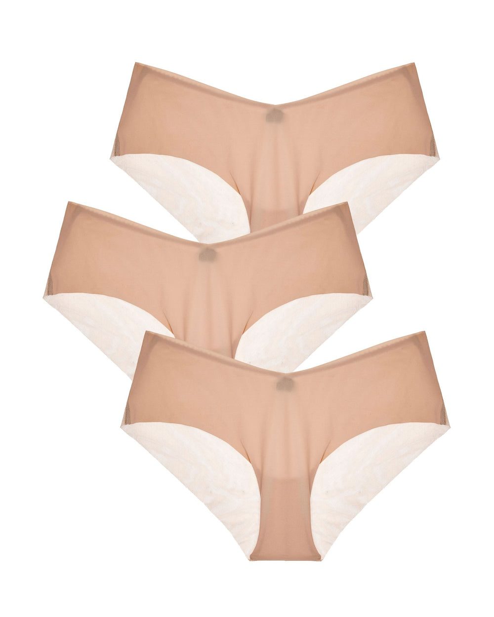 Journelle Victoire Jolie Hipster 3 Pack in beige