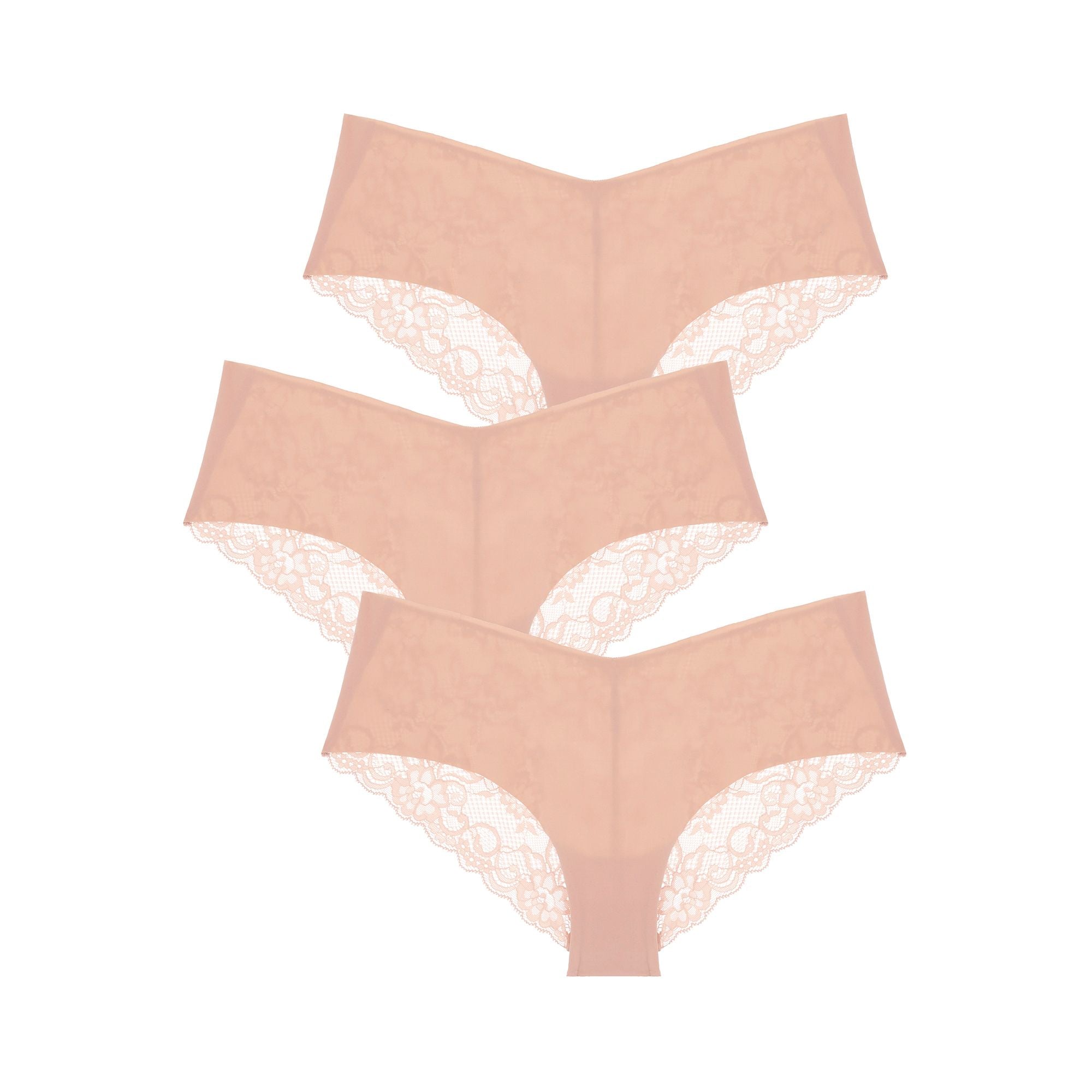 Journelle Estelle Cotton Hipster 3 Pack in pink