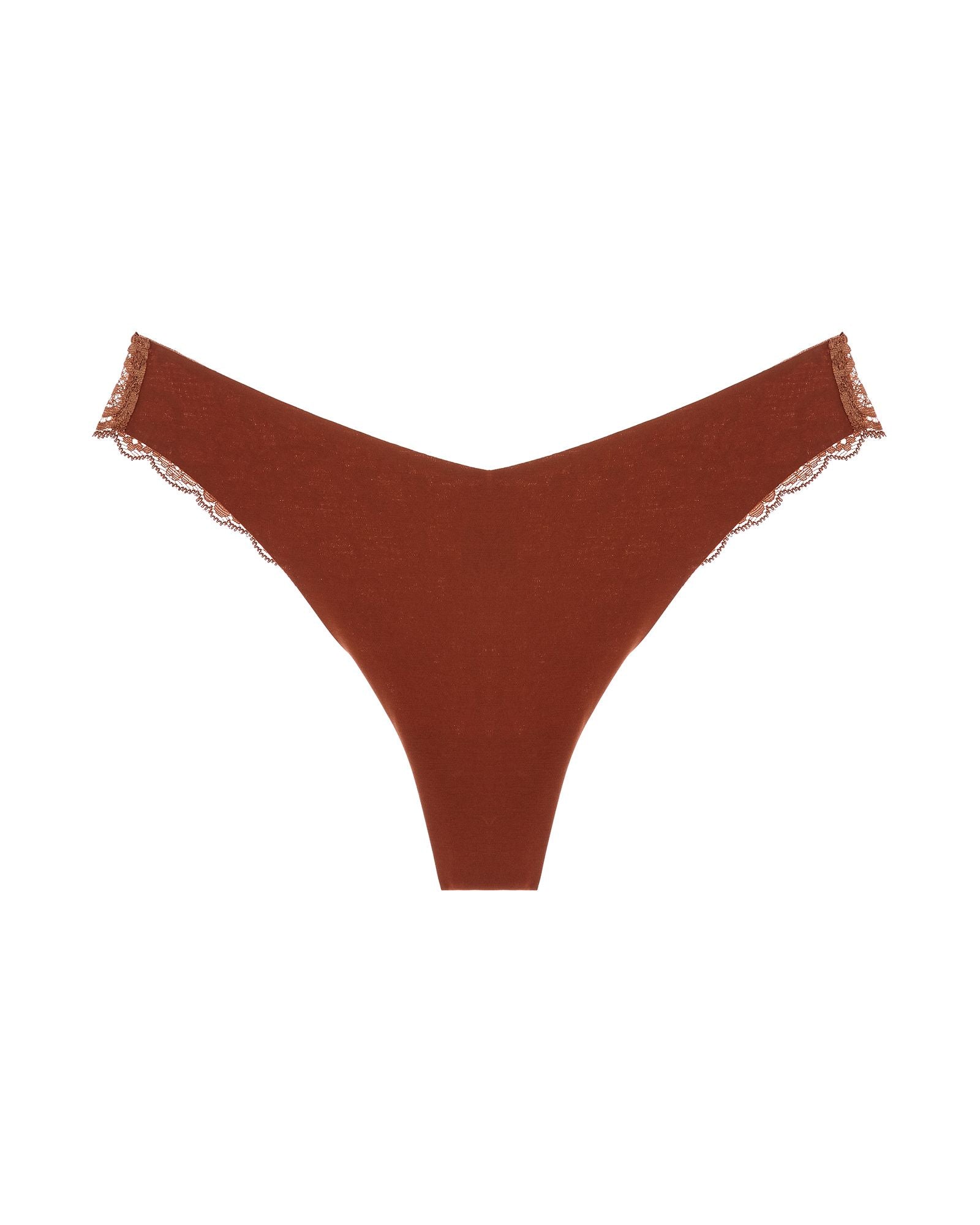 Journelle Estelle Cotton Thong in brown
