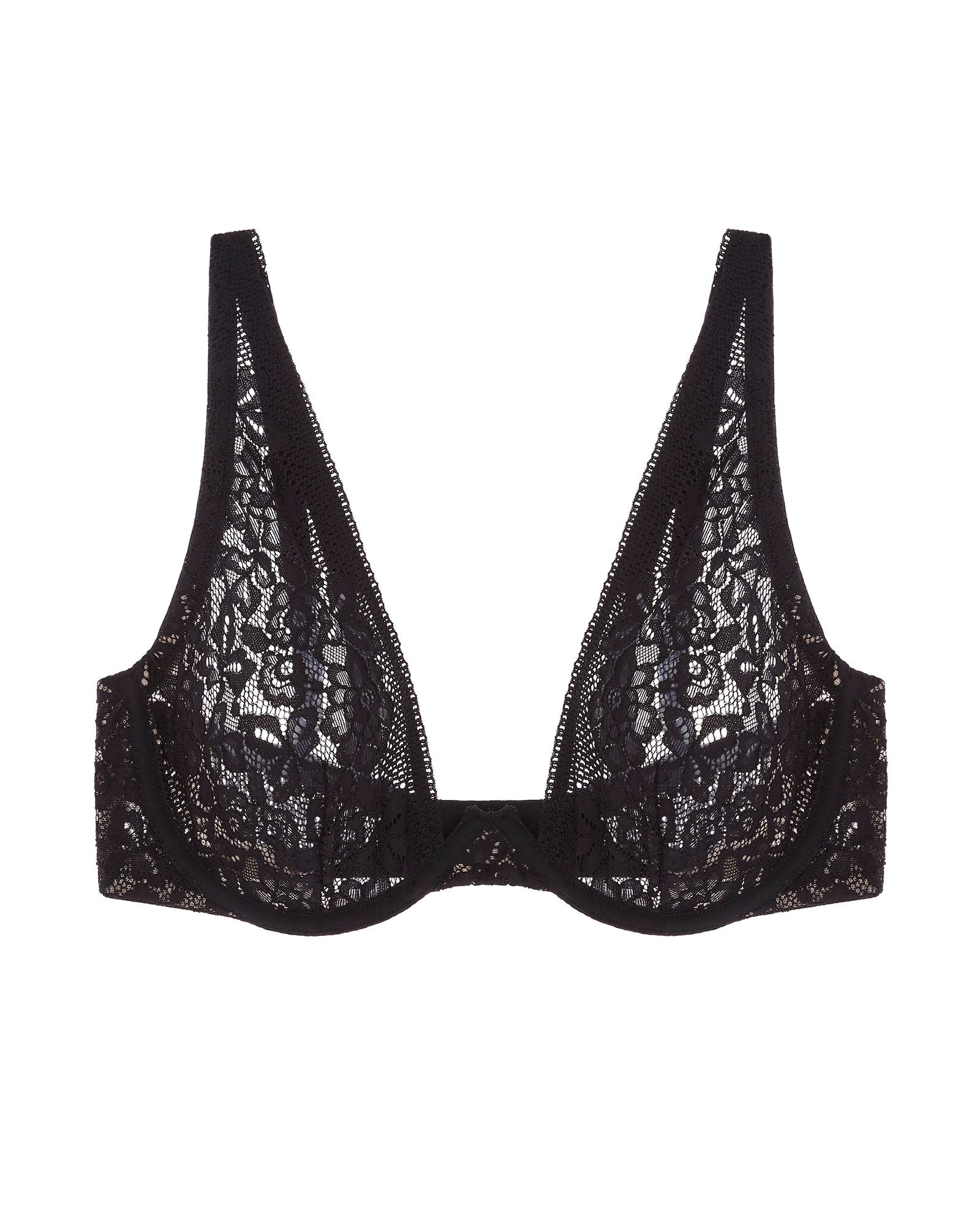 Cosabella Crescendo Underwire Plunge Bra in black