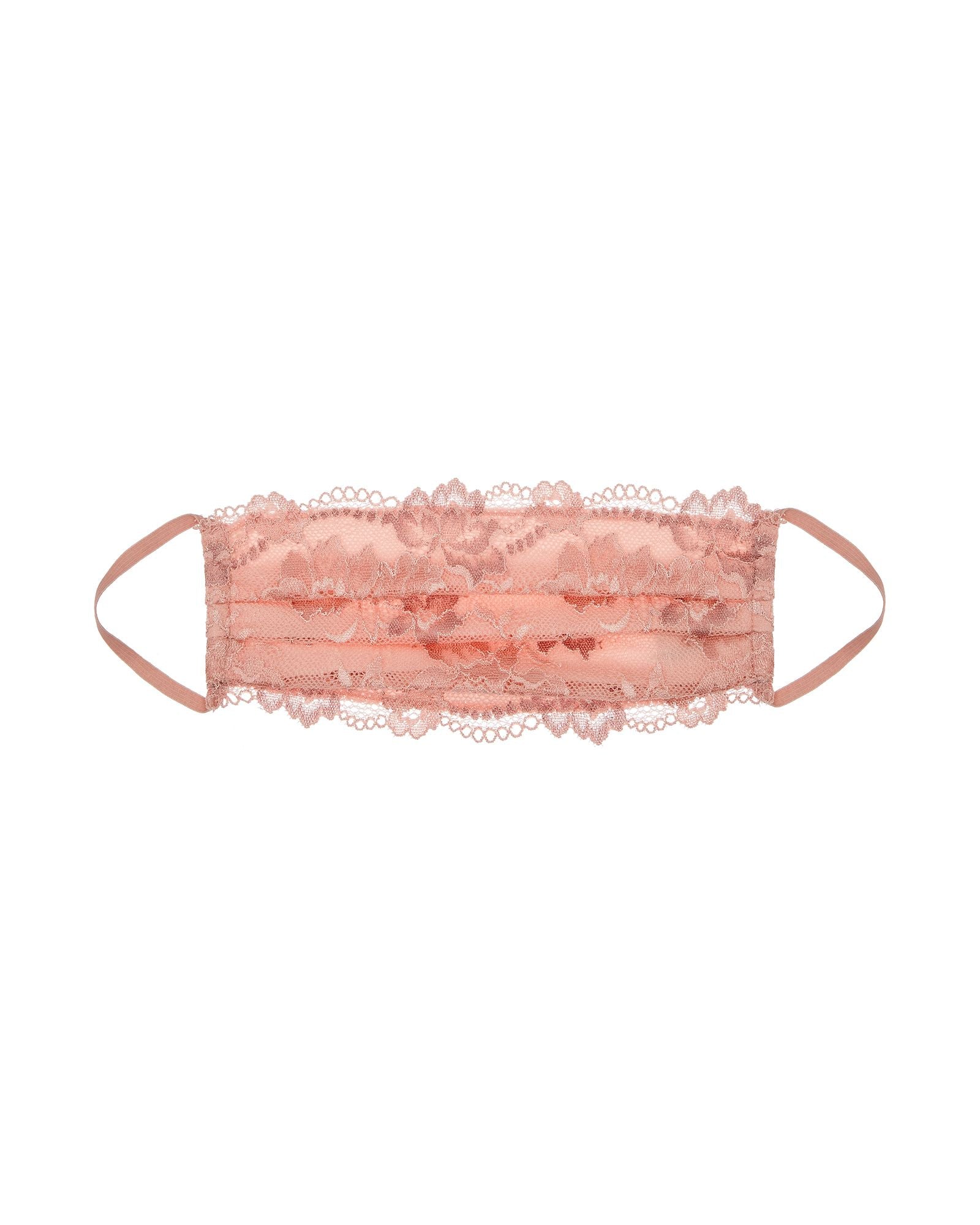 Cosabella Savona Pleated Face Mask in pink