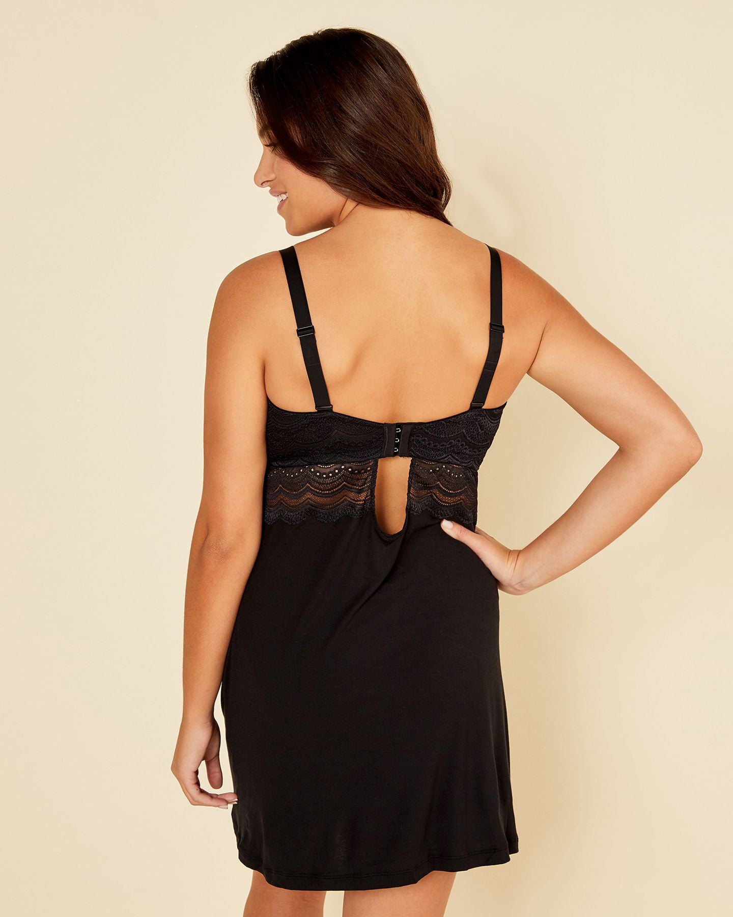 Cosabella Ceylon Curvy Classic Babydoll in black