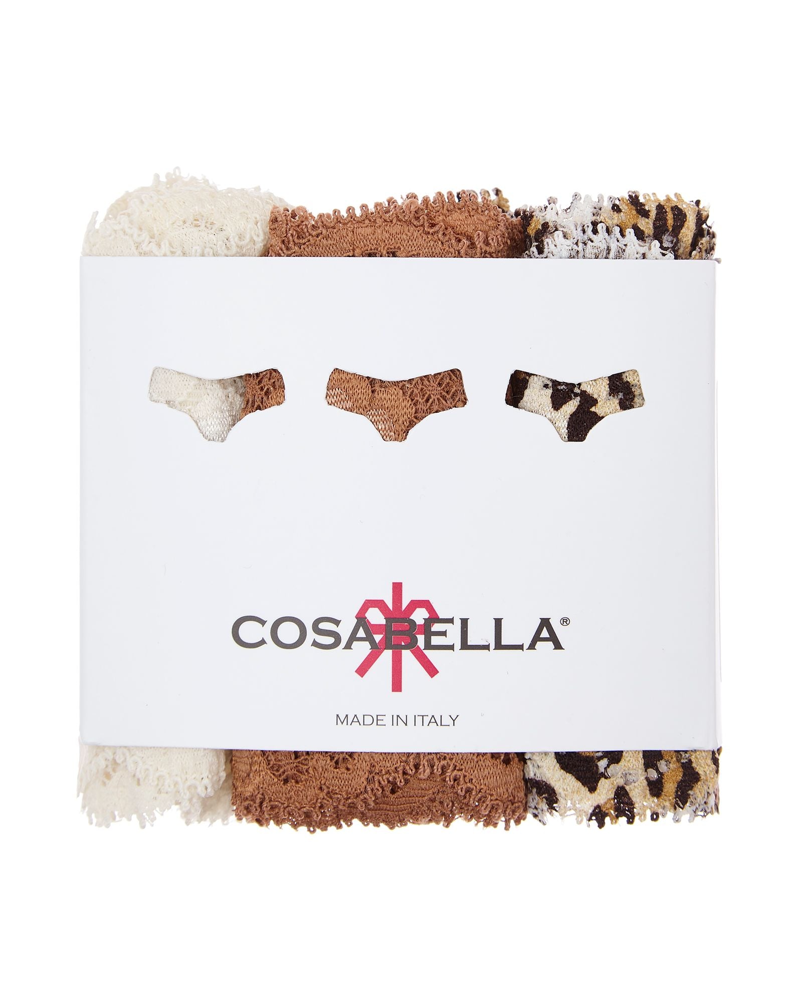 Cosabella Never Say Never Cutie 3 Pack in beige
