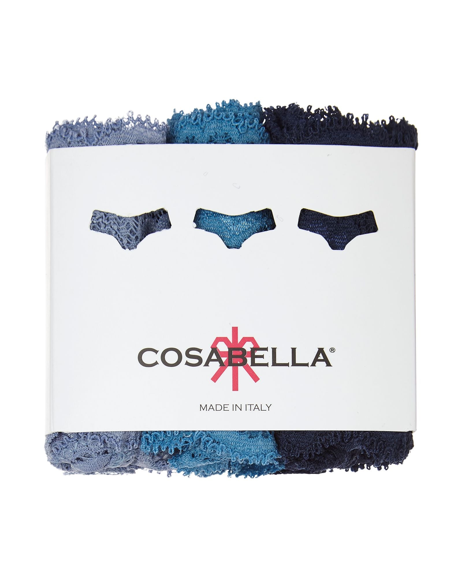 Cosabella Never Say Never Cutie 3 Pack in blue