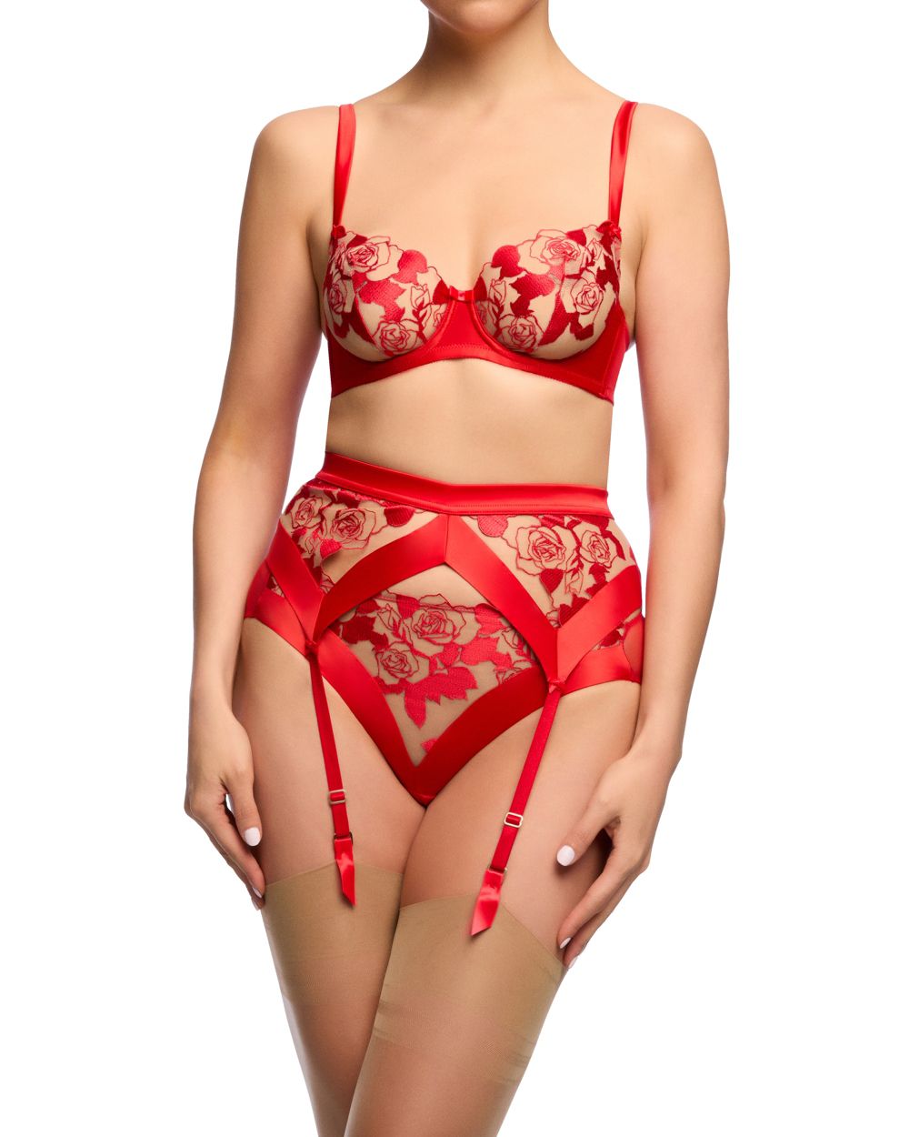 Dita Von Teese Rosabelle Non Padded Bra in red