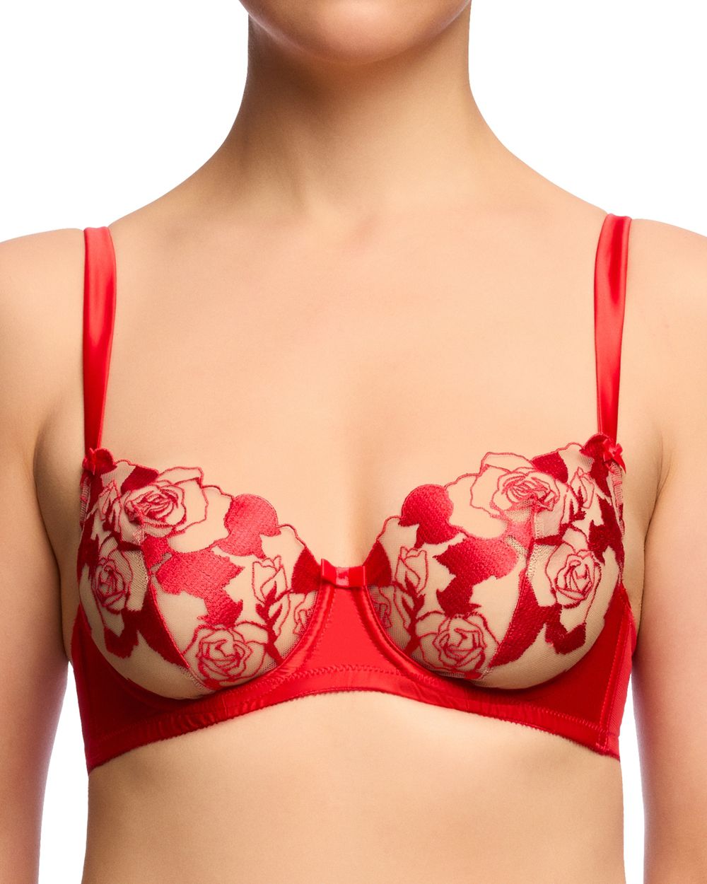 Dita Von Teese Rosabelle Non Padded Bra in red