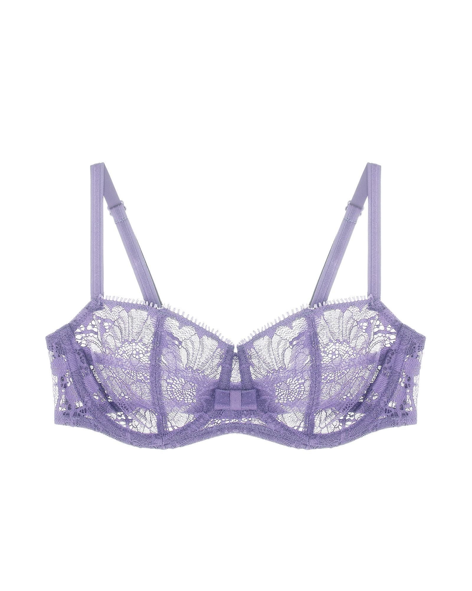 Chantelle Day to Night Lace Unlined Demi in purple