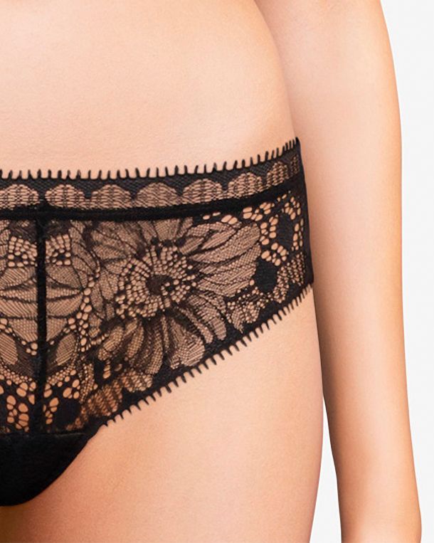 Chantelle Day to Night Tanga in black