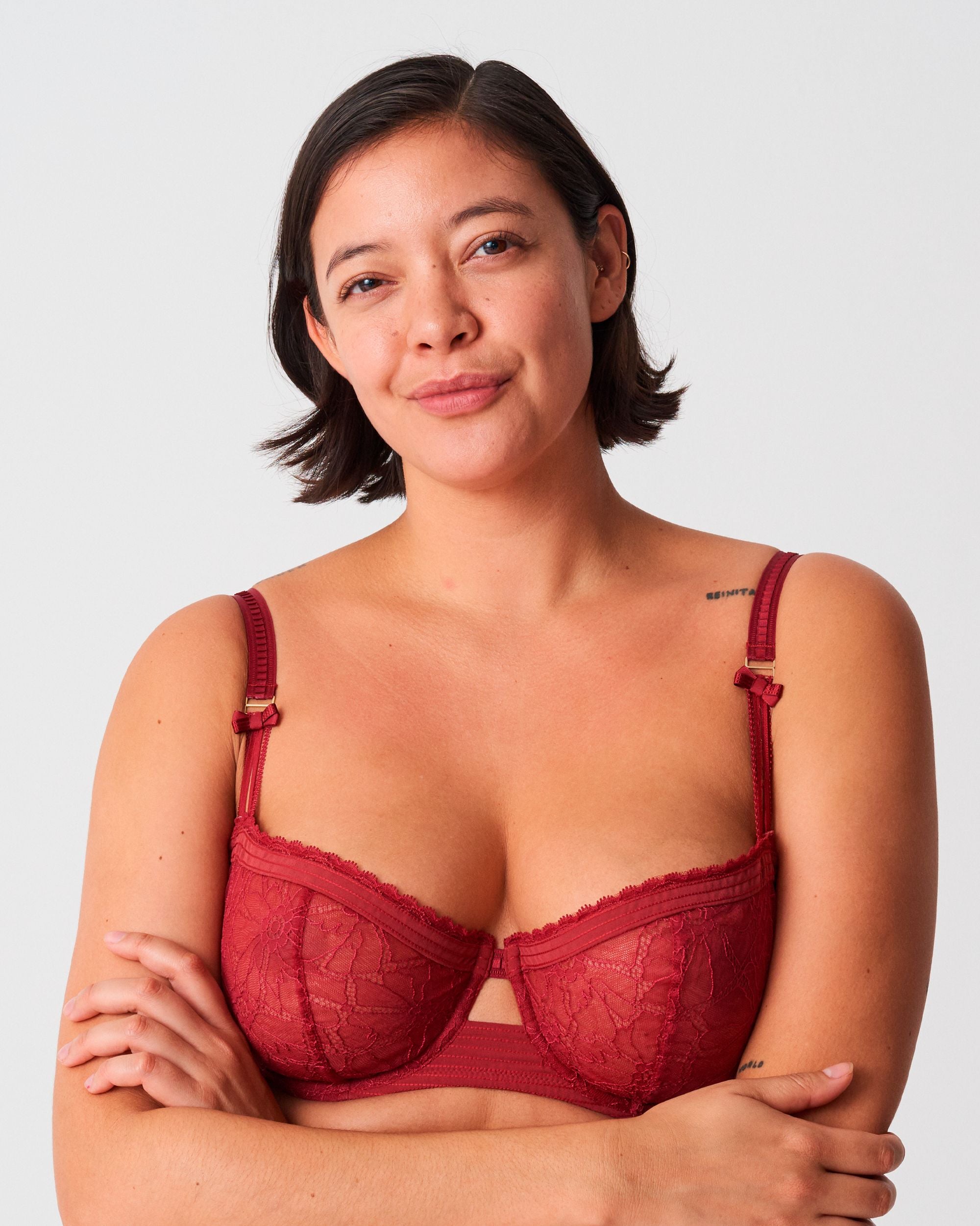 Chantelle Tailor Demi Bra in red