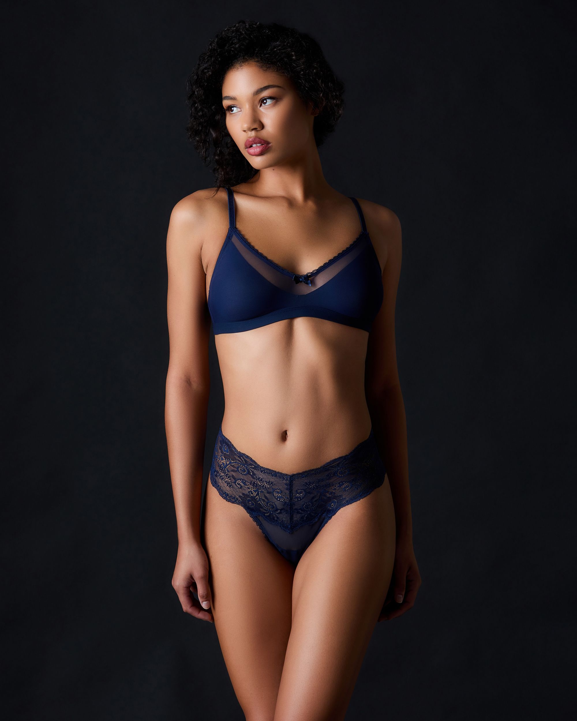 Journelle Victoire Bralette in blue