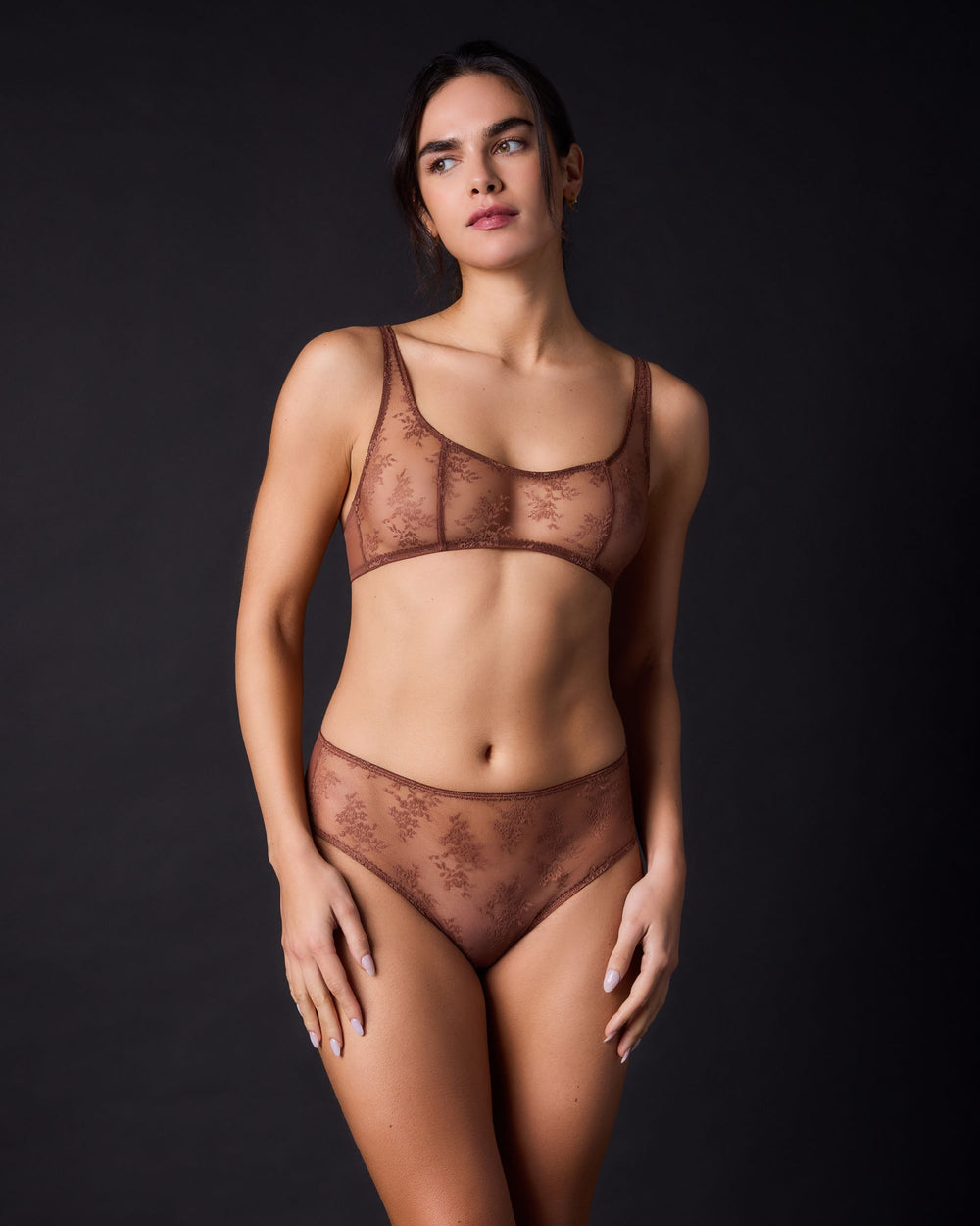 Journelle Romy High Waist Brief in brown