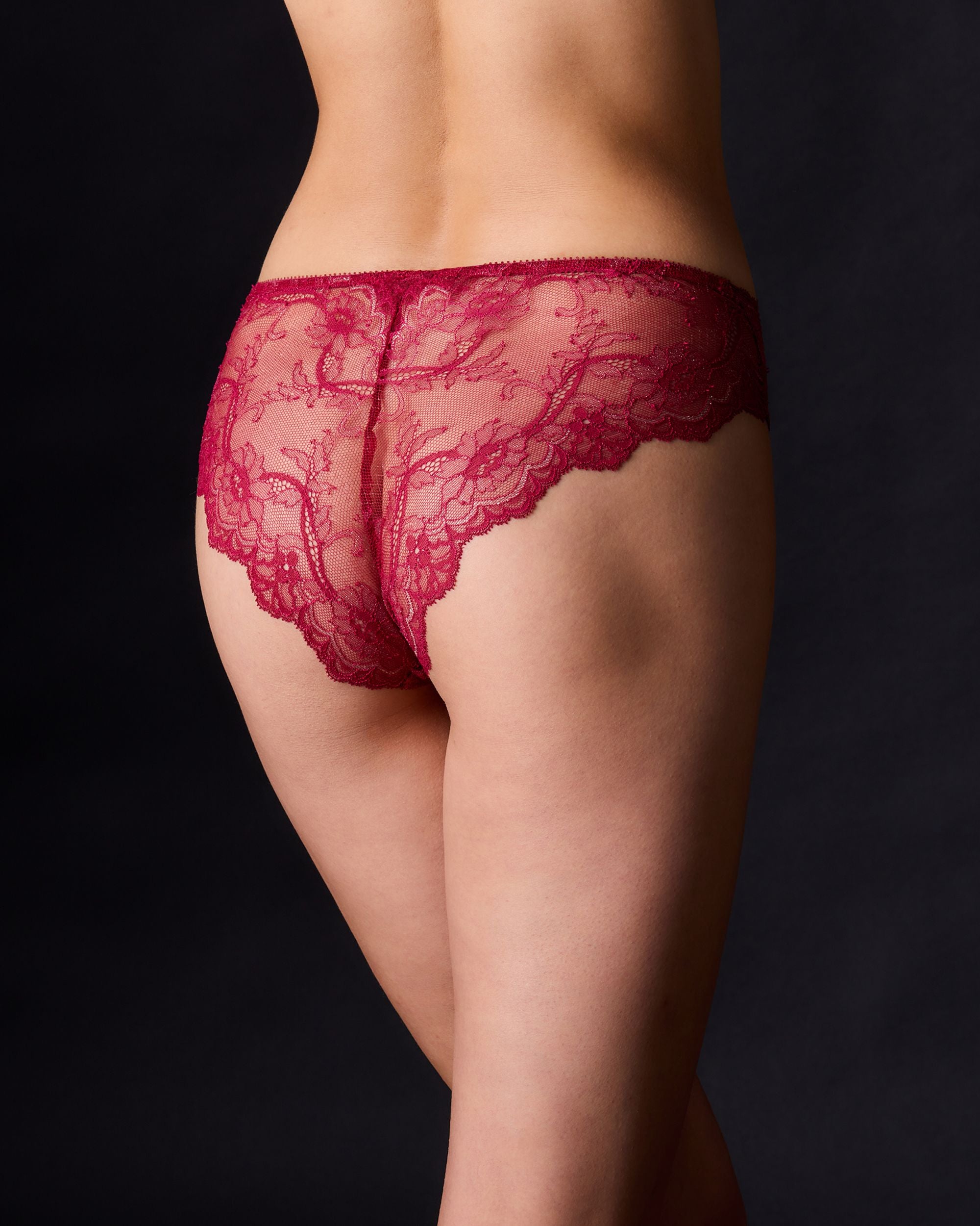Journelle Anais High Waist Brief in red