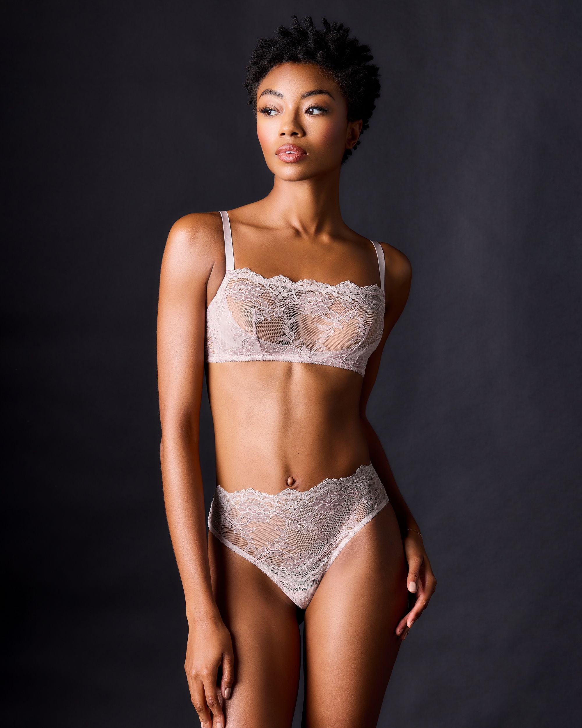 Journelle Anais High Waist Brief in pink