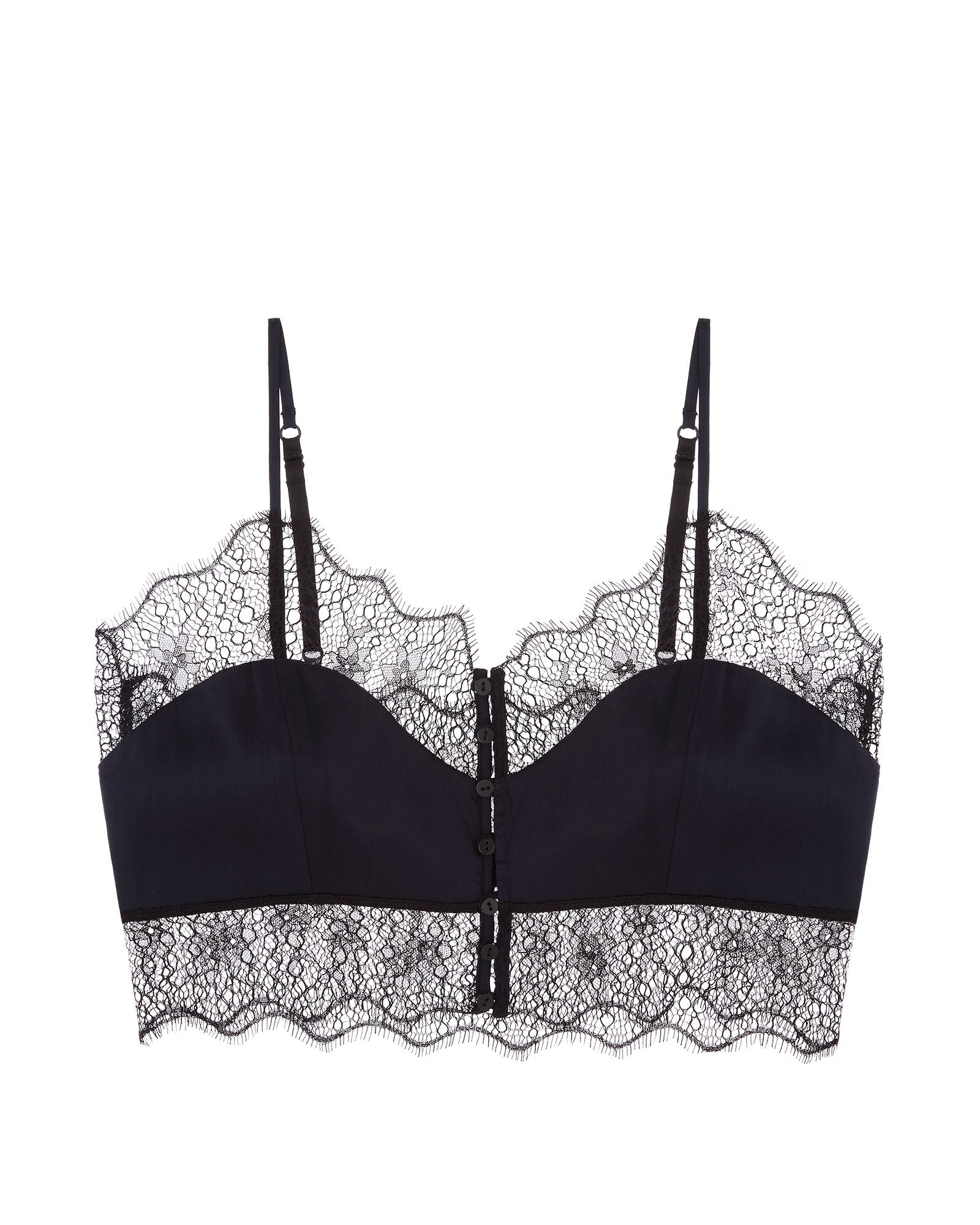 Kiki de Montparnasse La Reve Longline Bra Top in black