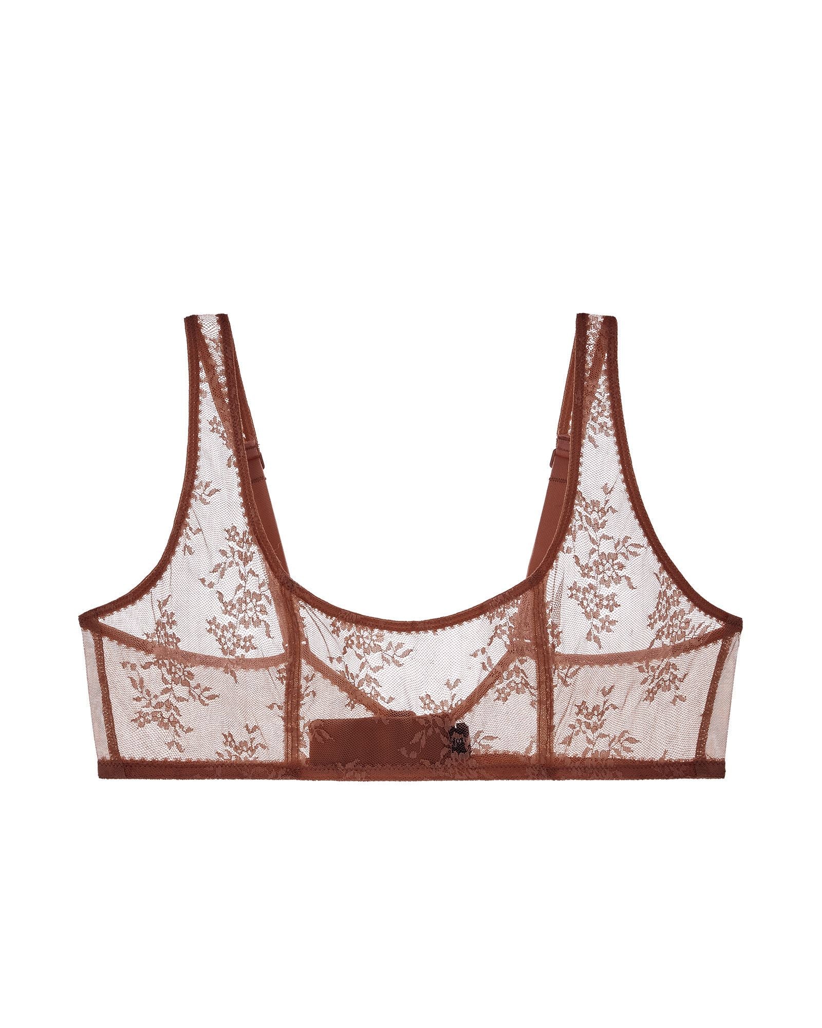 Journelle Romy Scoop Bralette in brown